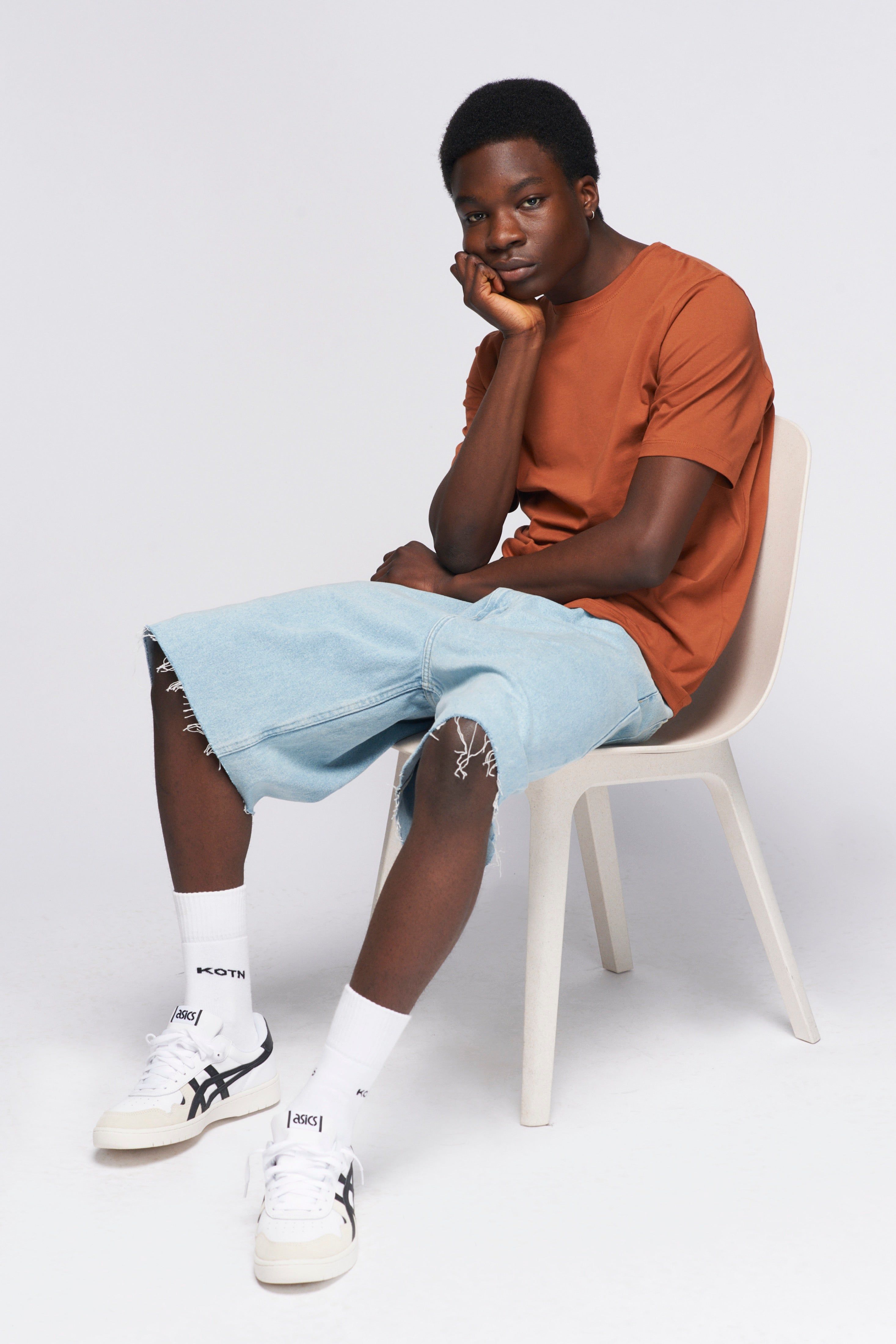 Men's Essential Crew in Terracotta sold by Kotn product image thumbnail 3