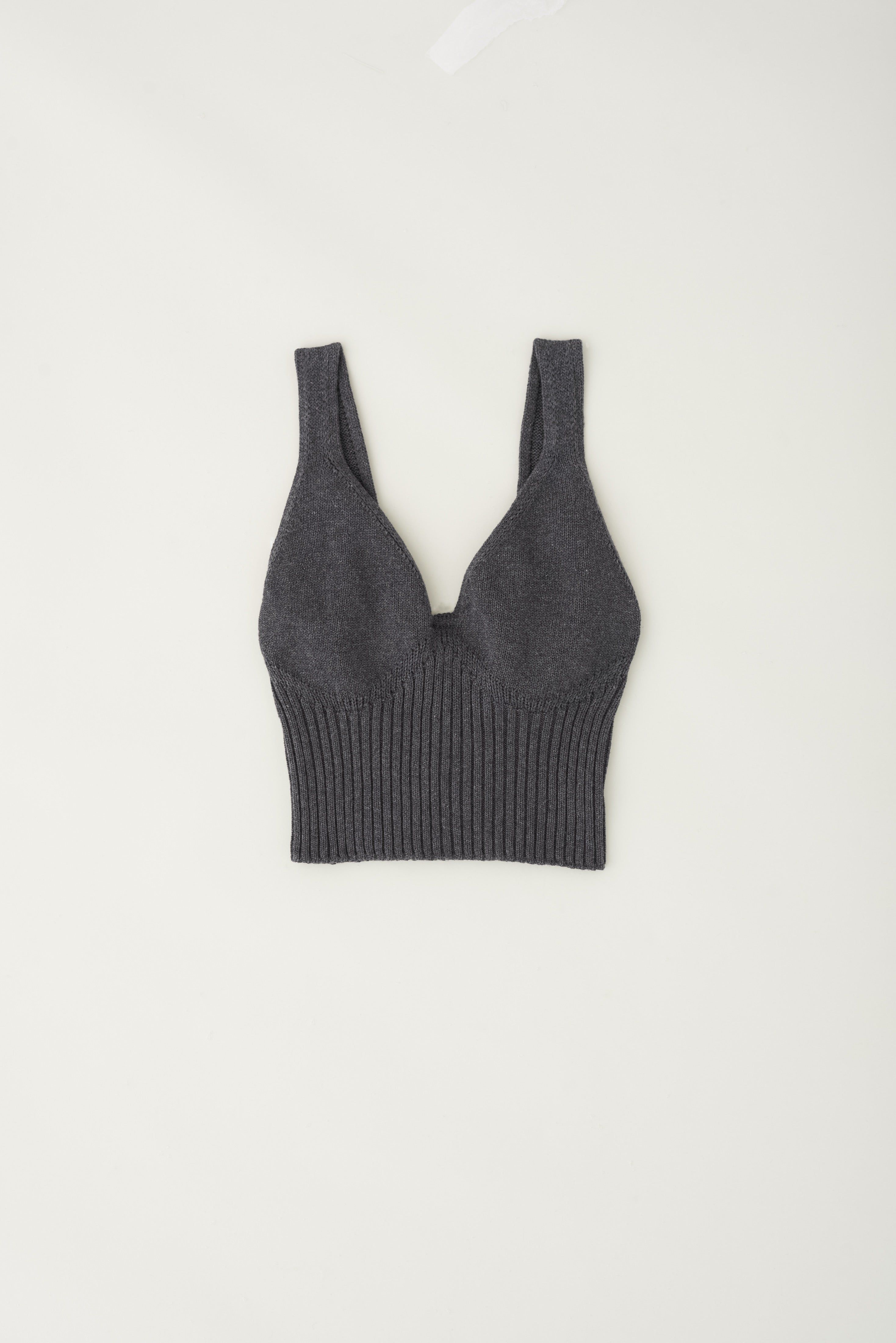 Women's Knit Crop Tank in Iron sold by Kotn product image thumbnail 4