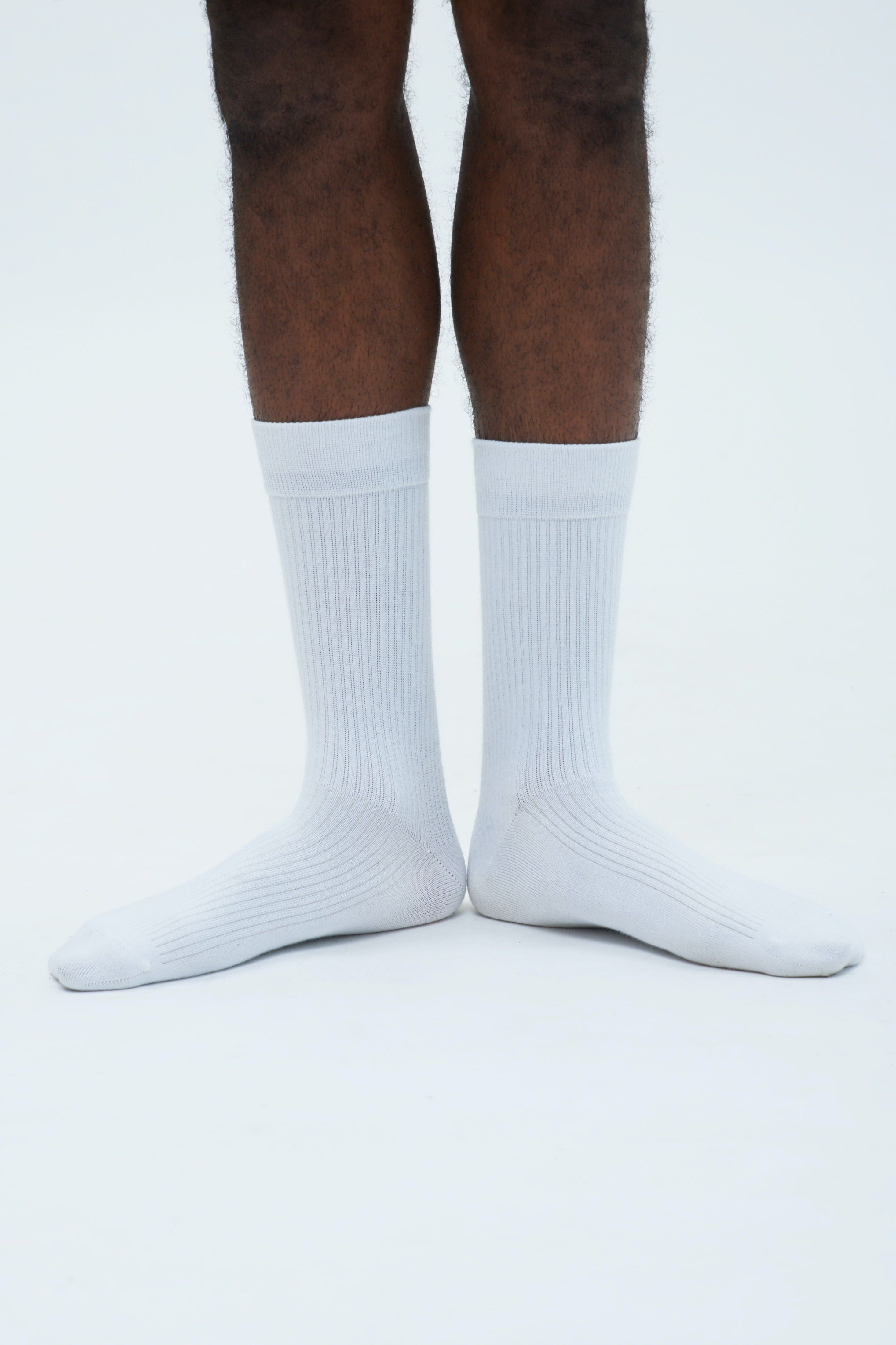 Rib Socks in White sold by Kotn product image thumbnail 2