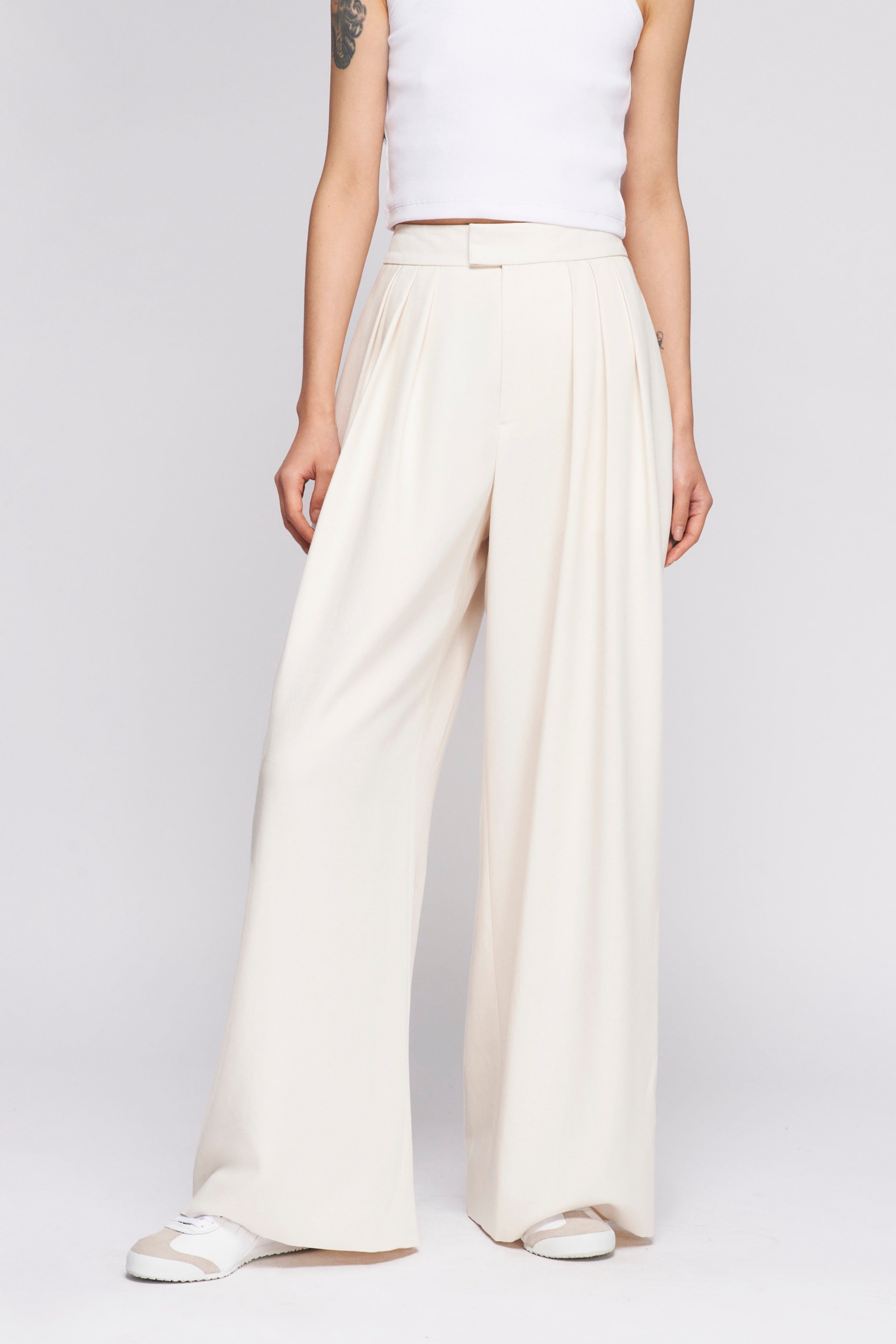 Women's Plaza Trouser in Alabaster sold by Kotn product image thumbnail 2