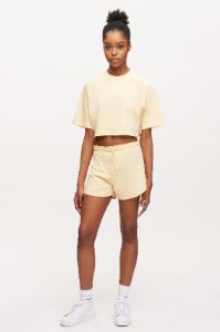Women's Jersey Boxer Short in Italian Straw sold by Kotn