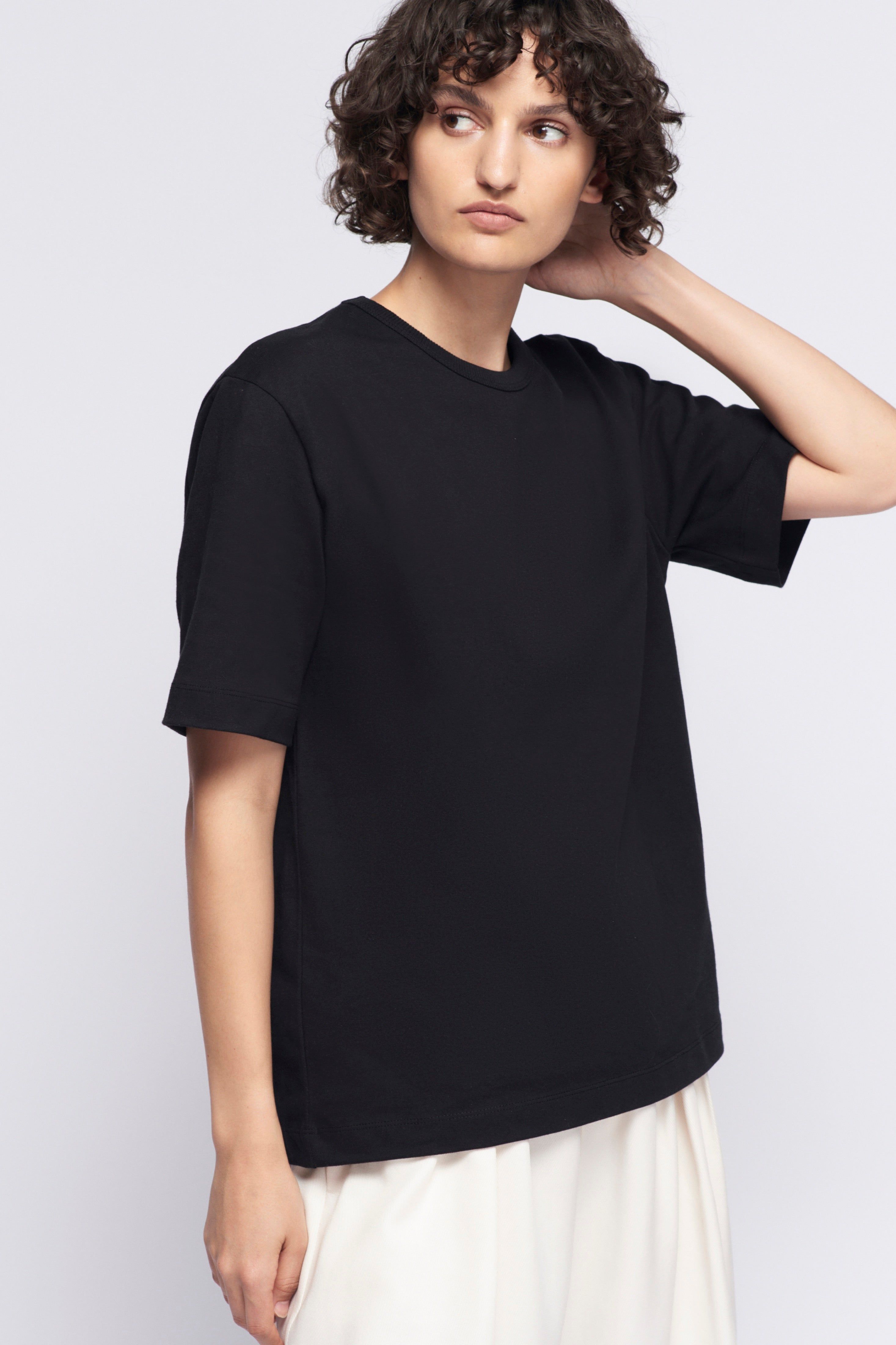 Unisex Heavyweight Box Crew in Black sold by Kotn product image thumbnail 3