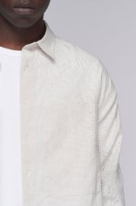 Unisex Cairo Linen Shirt in Natural sold by Kotn