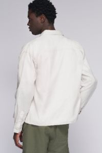 Unisex Cairo Linen Shirt in Natural sold by Kotn