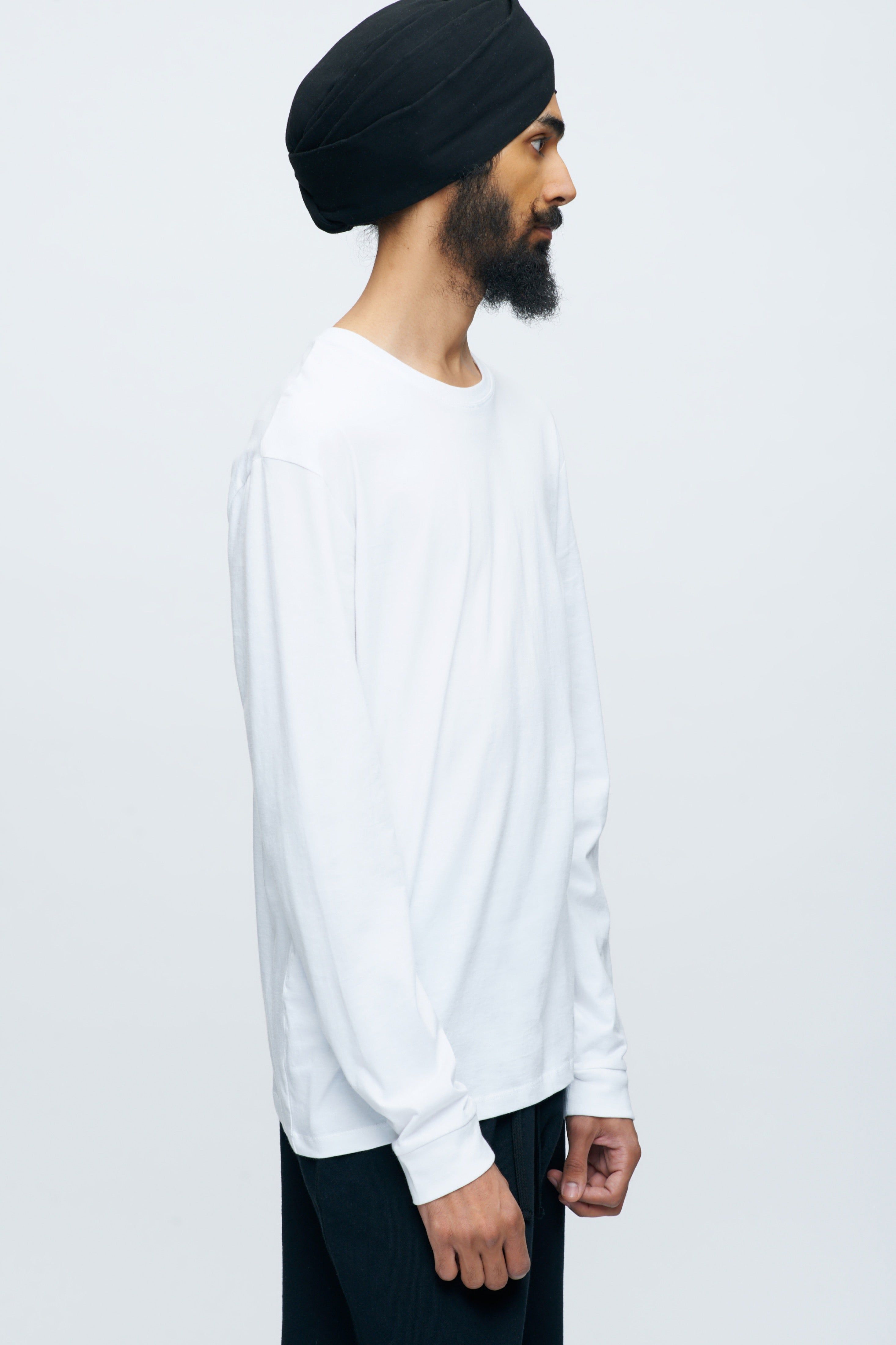 Essential Longsleeve in White sold by Kotn product image thumbnail 5
