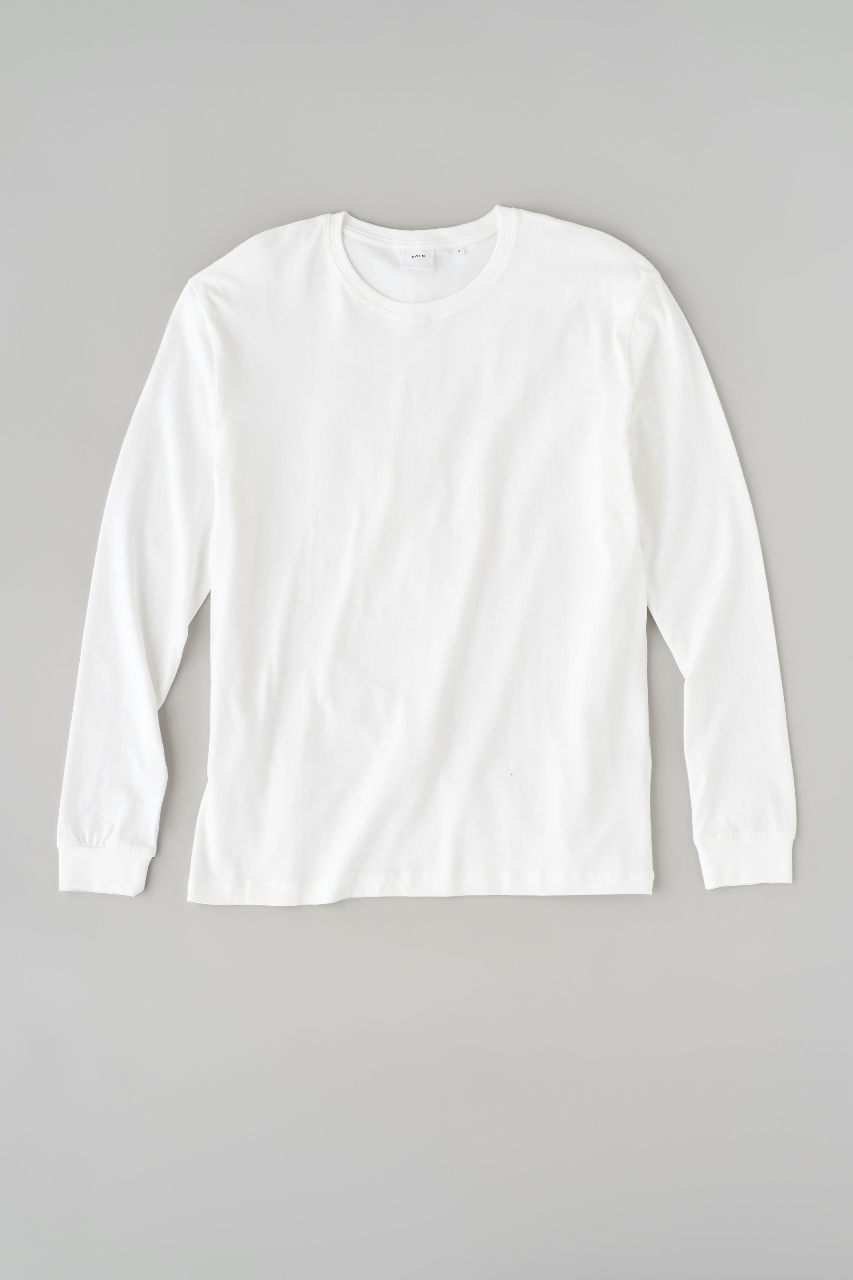Essential Longsleeve in White sold by Kotn product image thumbnail 11