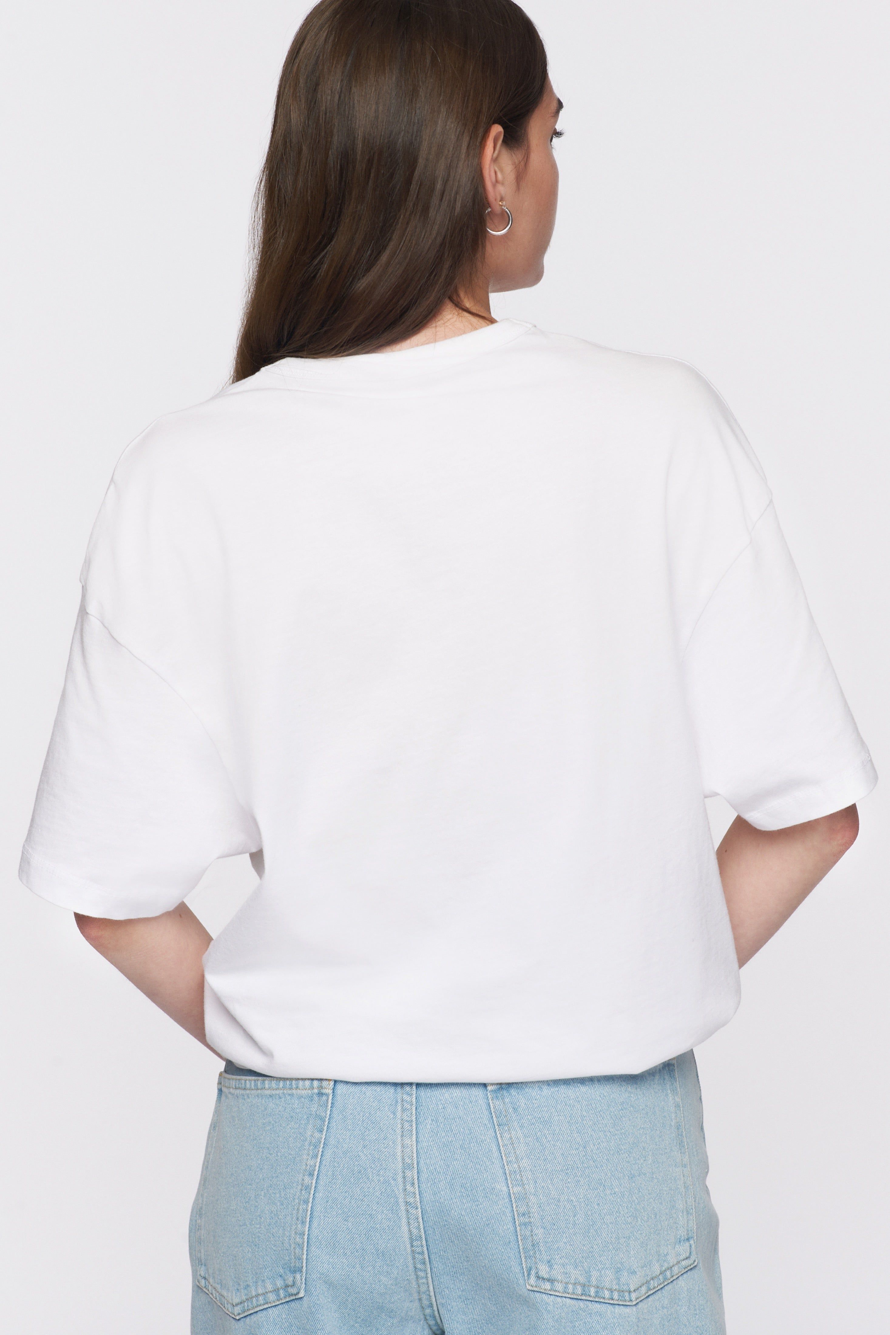 Women's Relaxed Crew in White sold by Kotn product image thumbnail 3