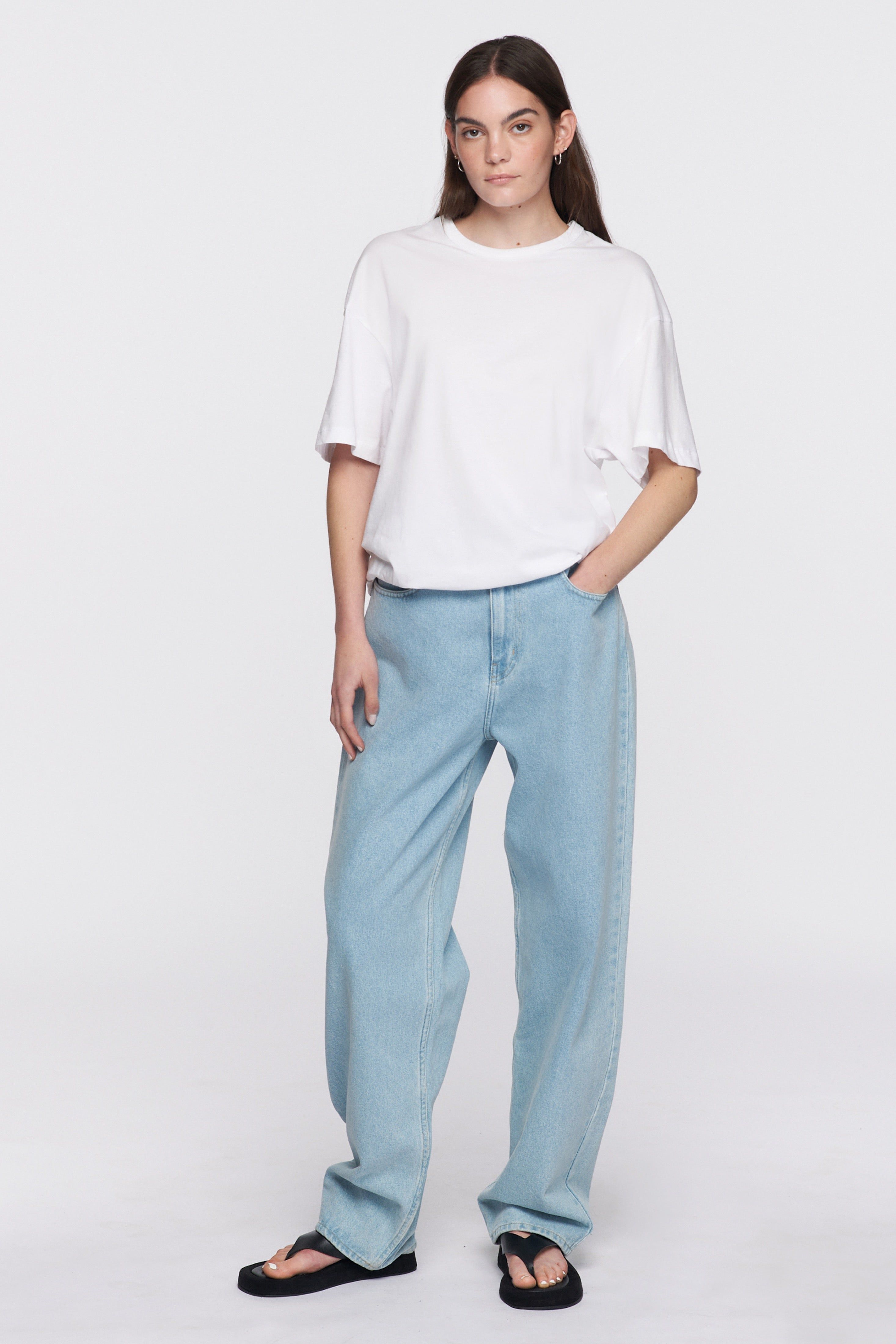 Women's Relaxed Crew in White sold by Kotn