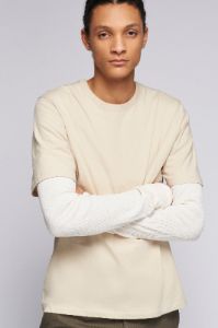 Men's Easy Crew in White Sand sold by Kotn