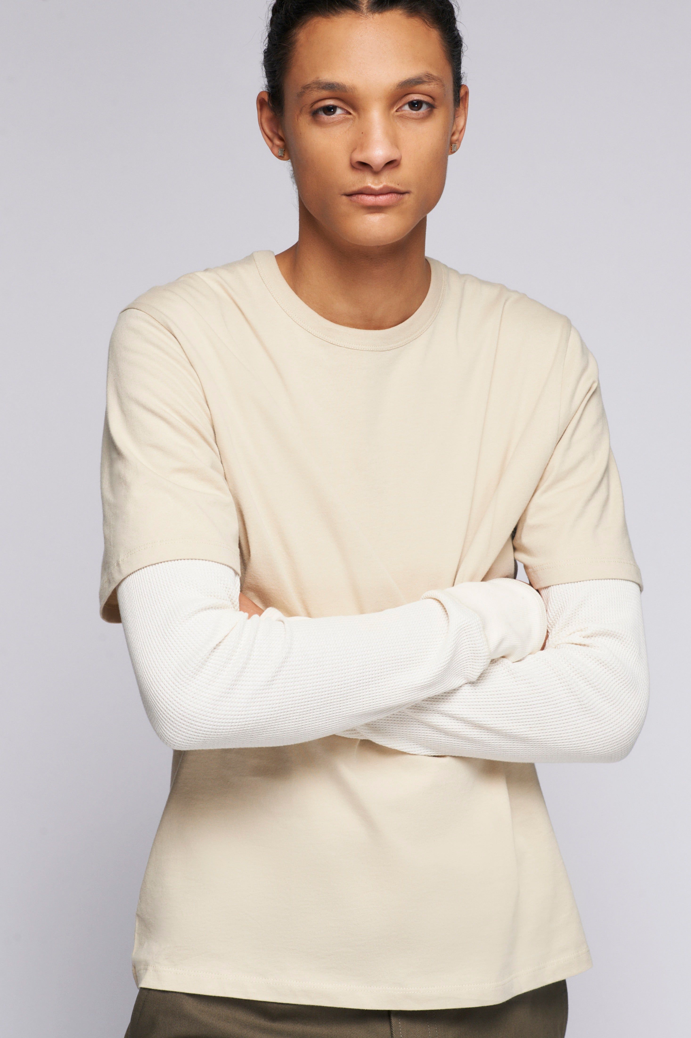 Men's Easy Crew in White Sand sold by Kotn product image thumbnail 2