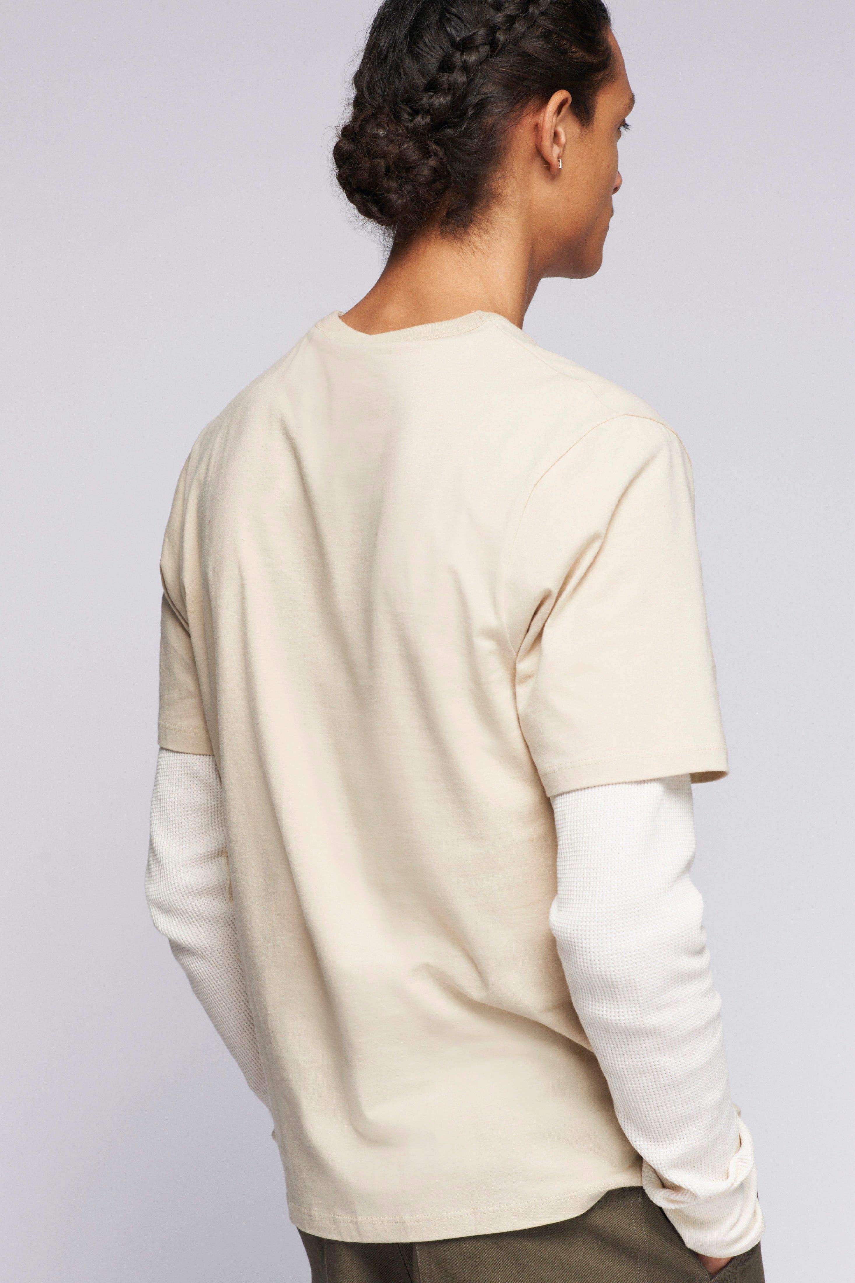 Men's Easy Crew in White Sand sold by Kotn product image thumbnail 3