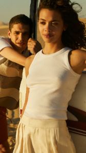 Women's Crop Racer Tank in White sold by Kotn