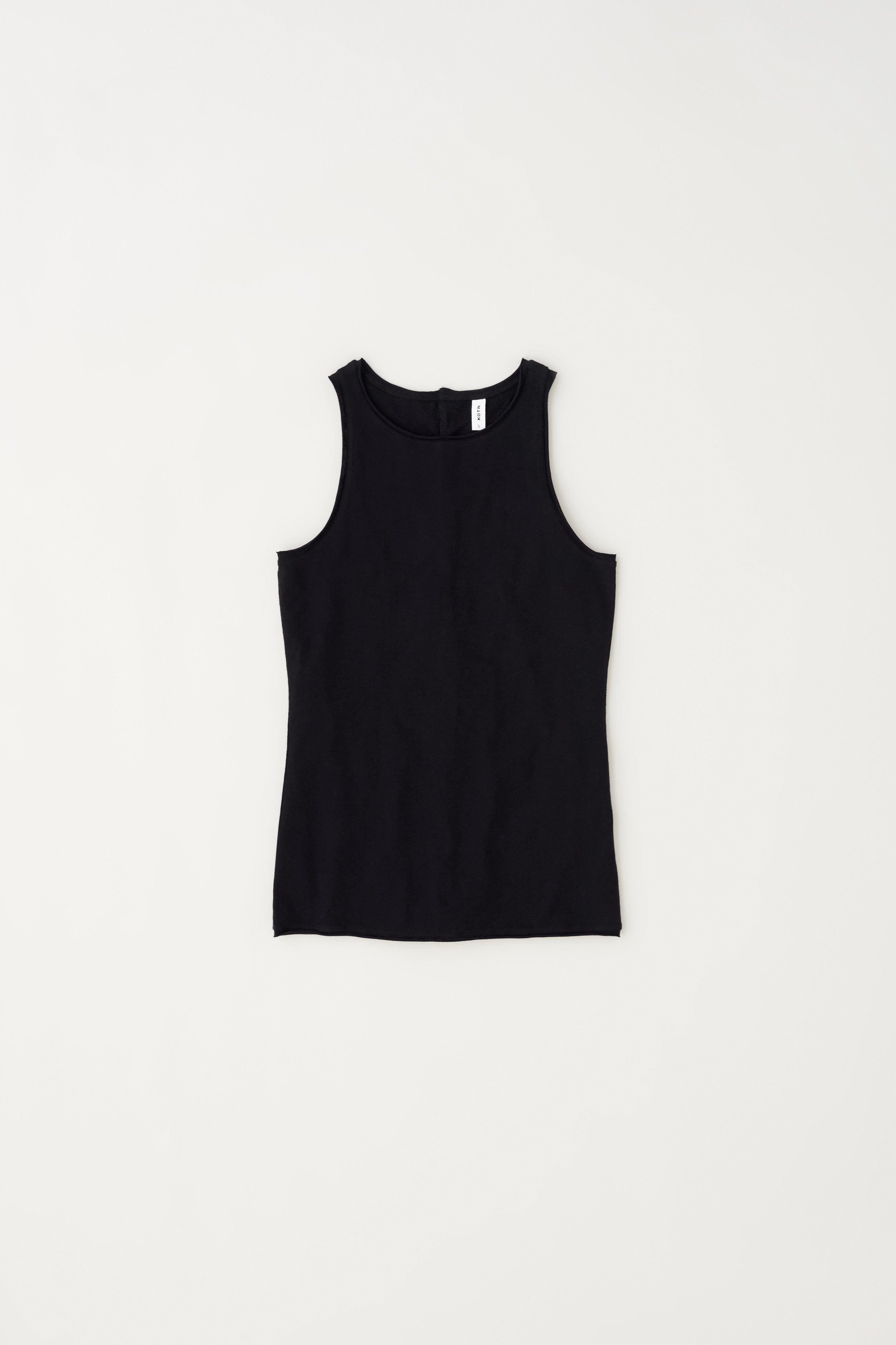 Women's Raw Edge Tank in Black sold by Kotn product image thumbnail 6