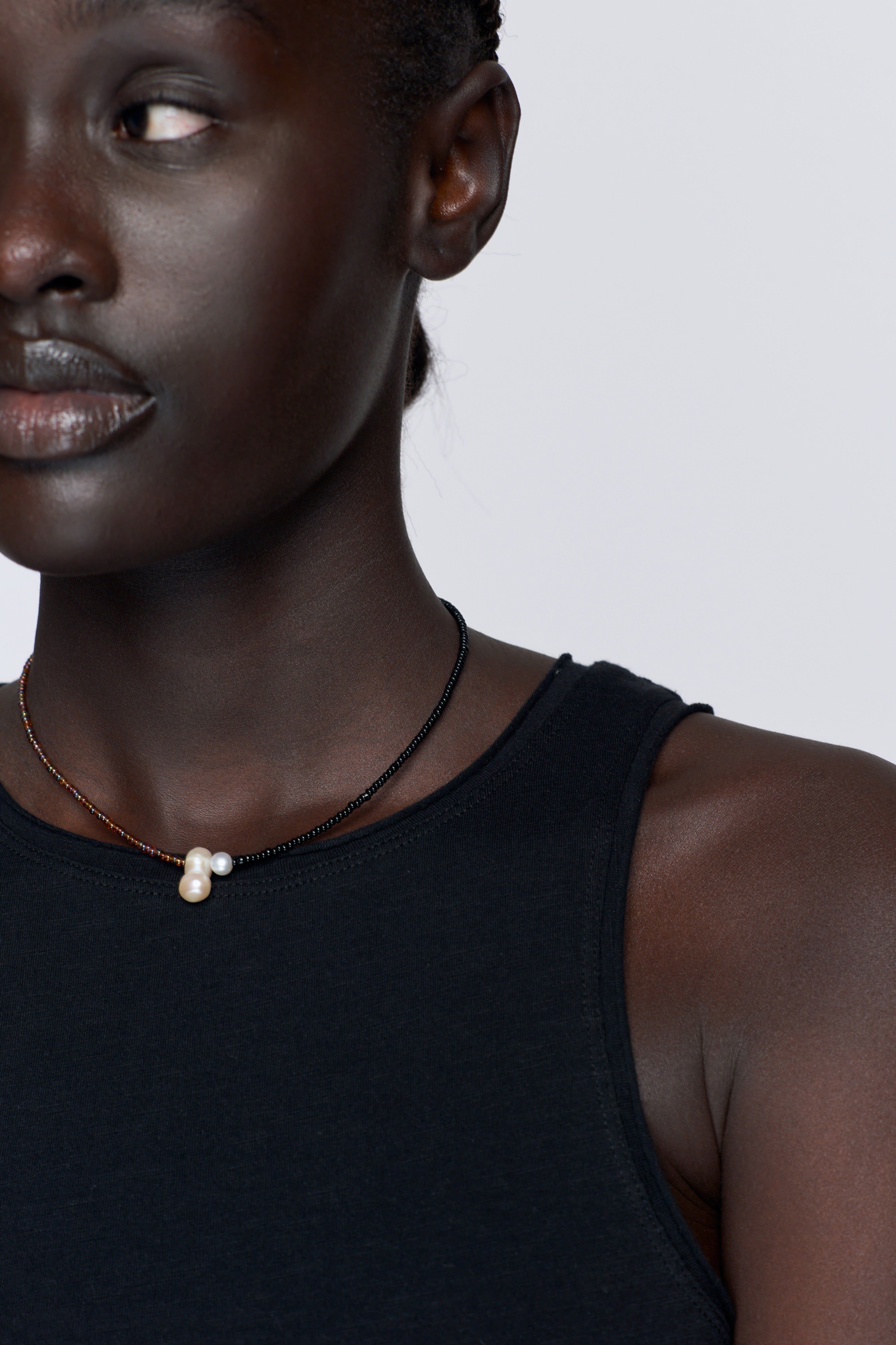 Women's Raw Edge Tank in Black sold by Kotn product image thumbnail 4