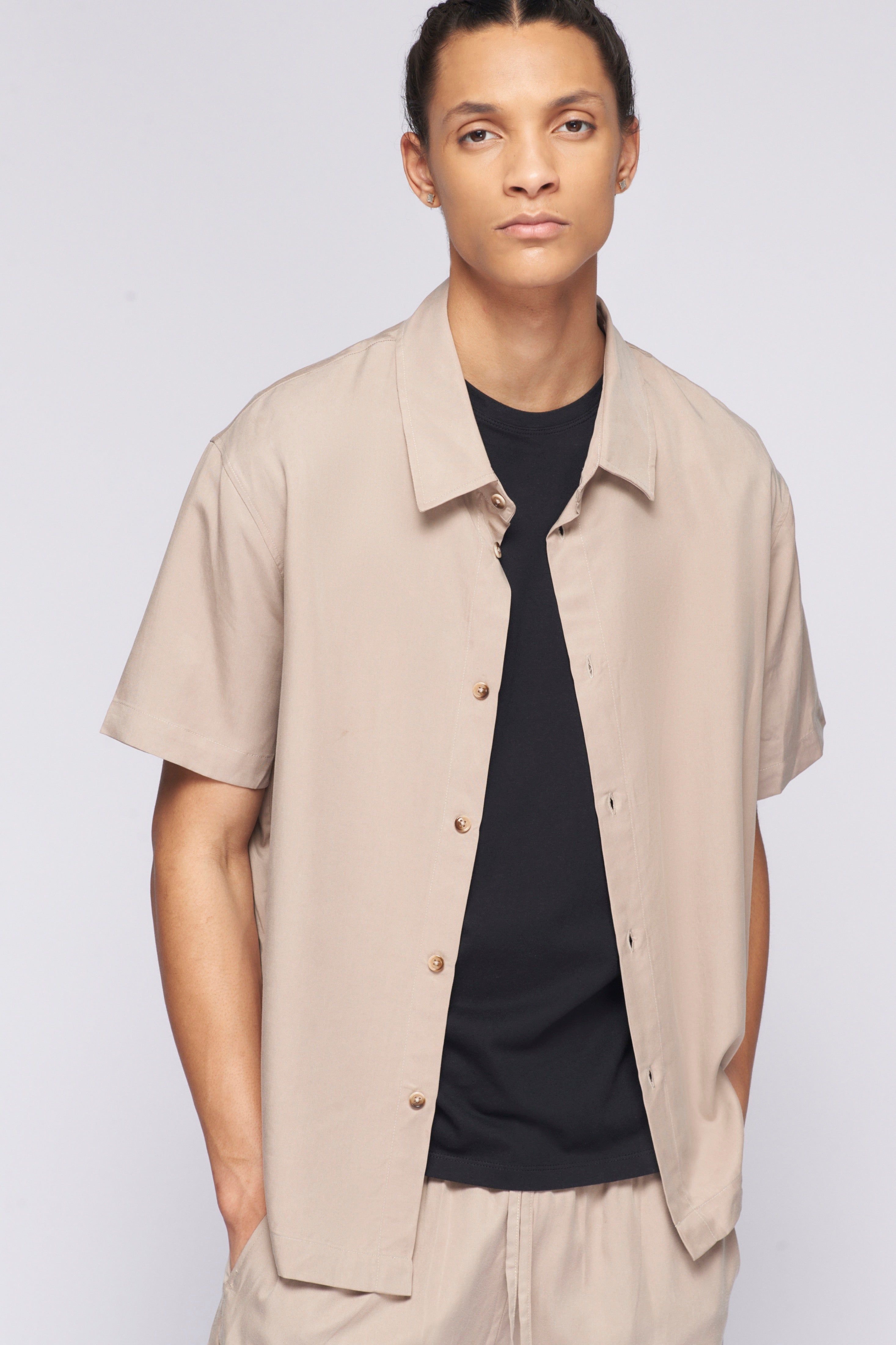 Unisex Flow Top in Tan sold by Kotn product image thumbnail 4