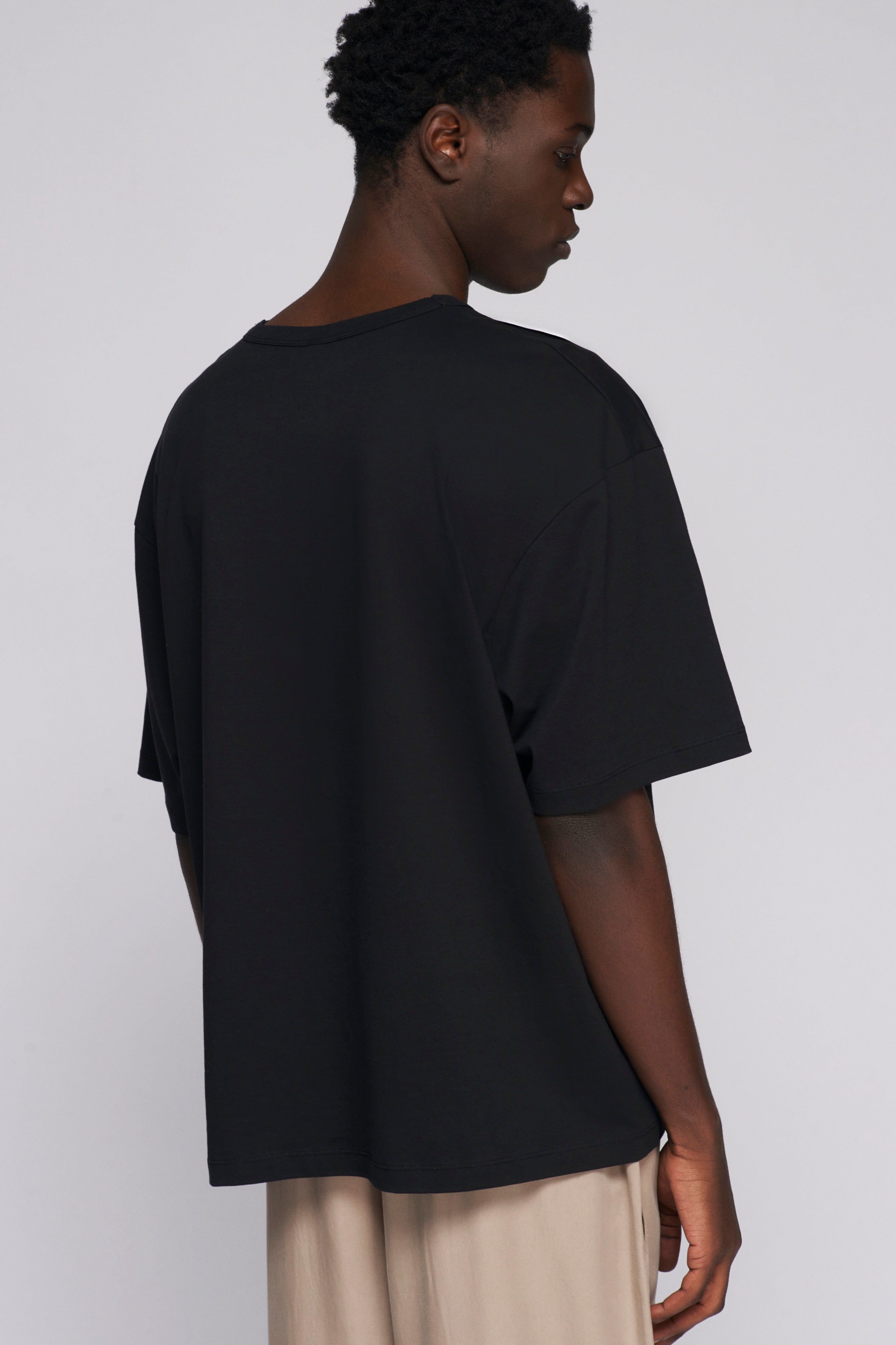 Men's Relaxed Crew in Black sold by Kotn product image thumbnail 3