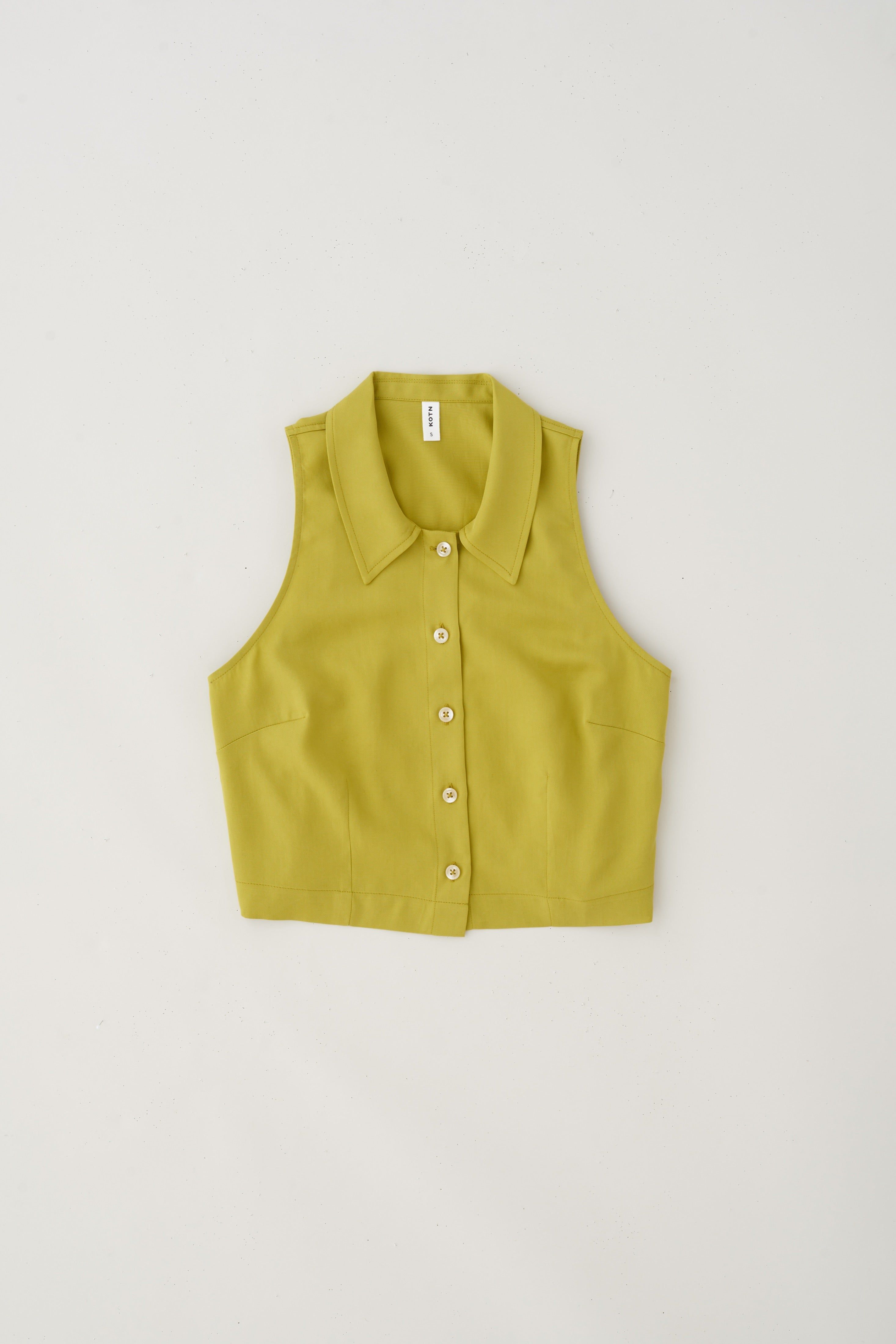 Women's Crop Flow Shirt in Oasis sold by Kotn product image thumbnail 5