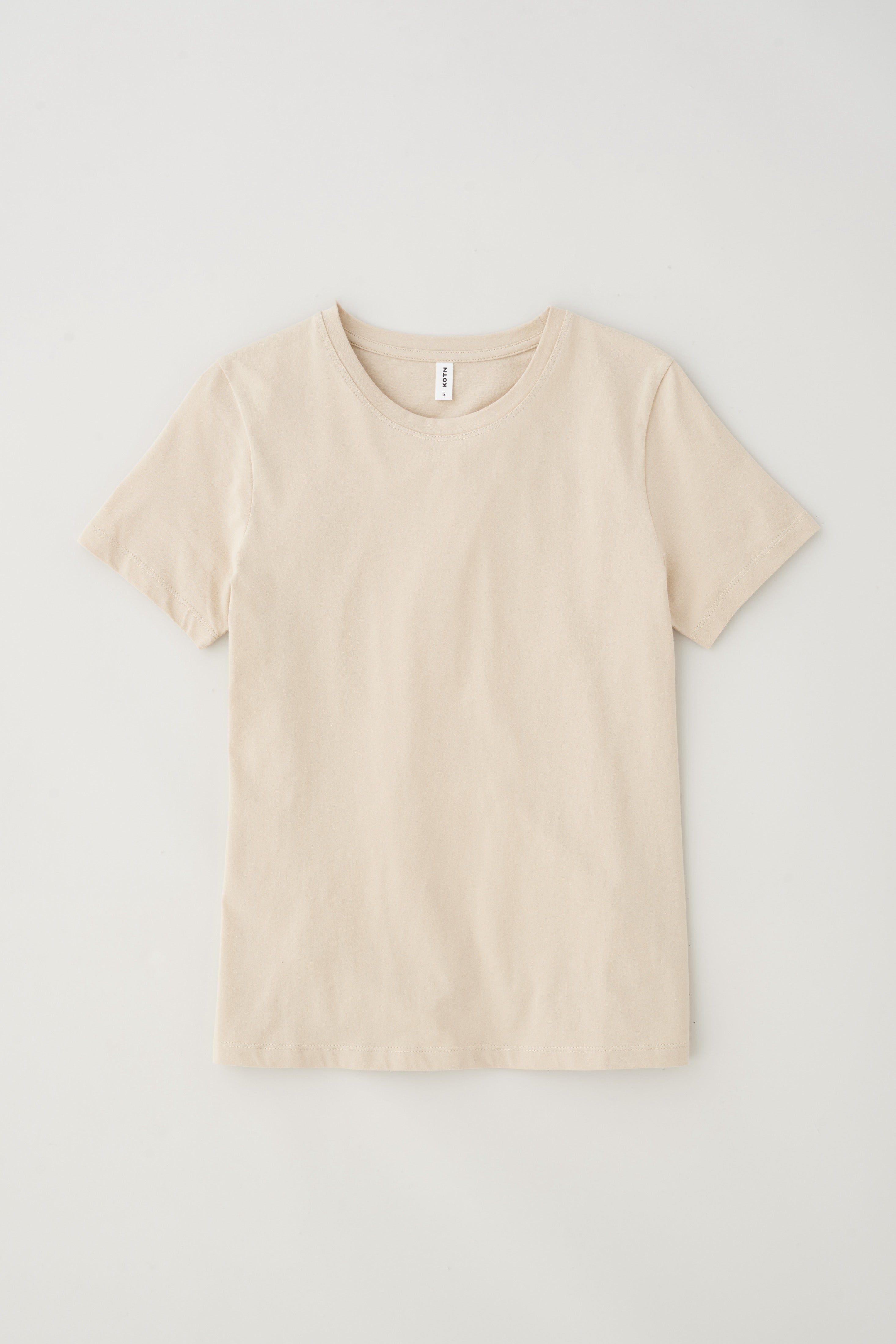 Women's Essential Crew in White Sand sold by Kotn product image thumbnail 5
