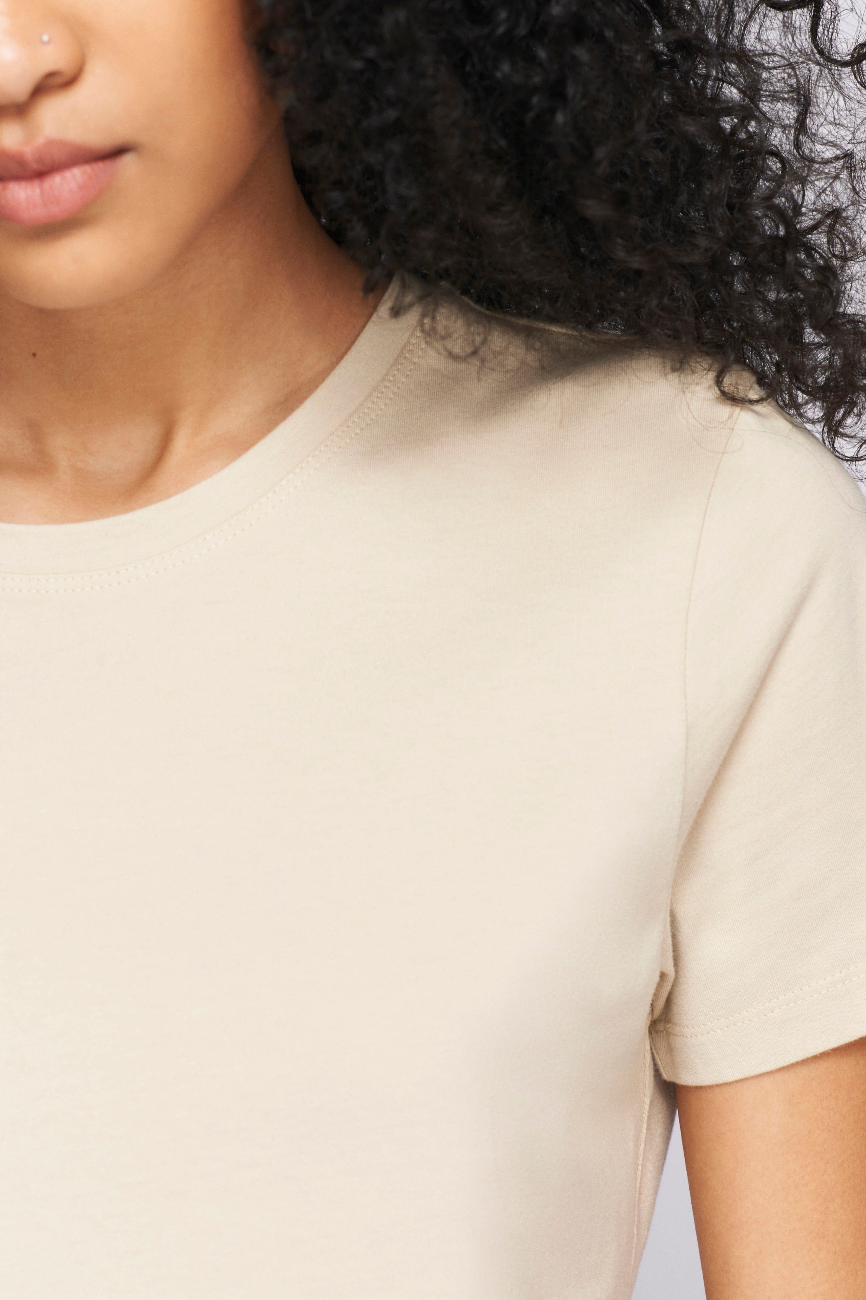 Women's Essential Crew in White Sand sold by Kotn product image thumbnail 4