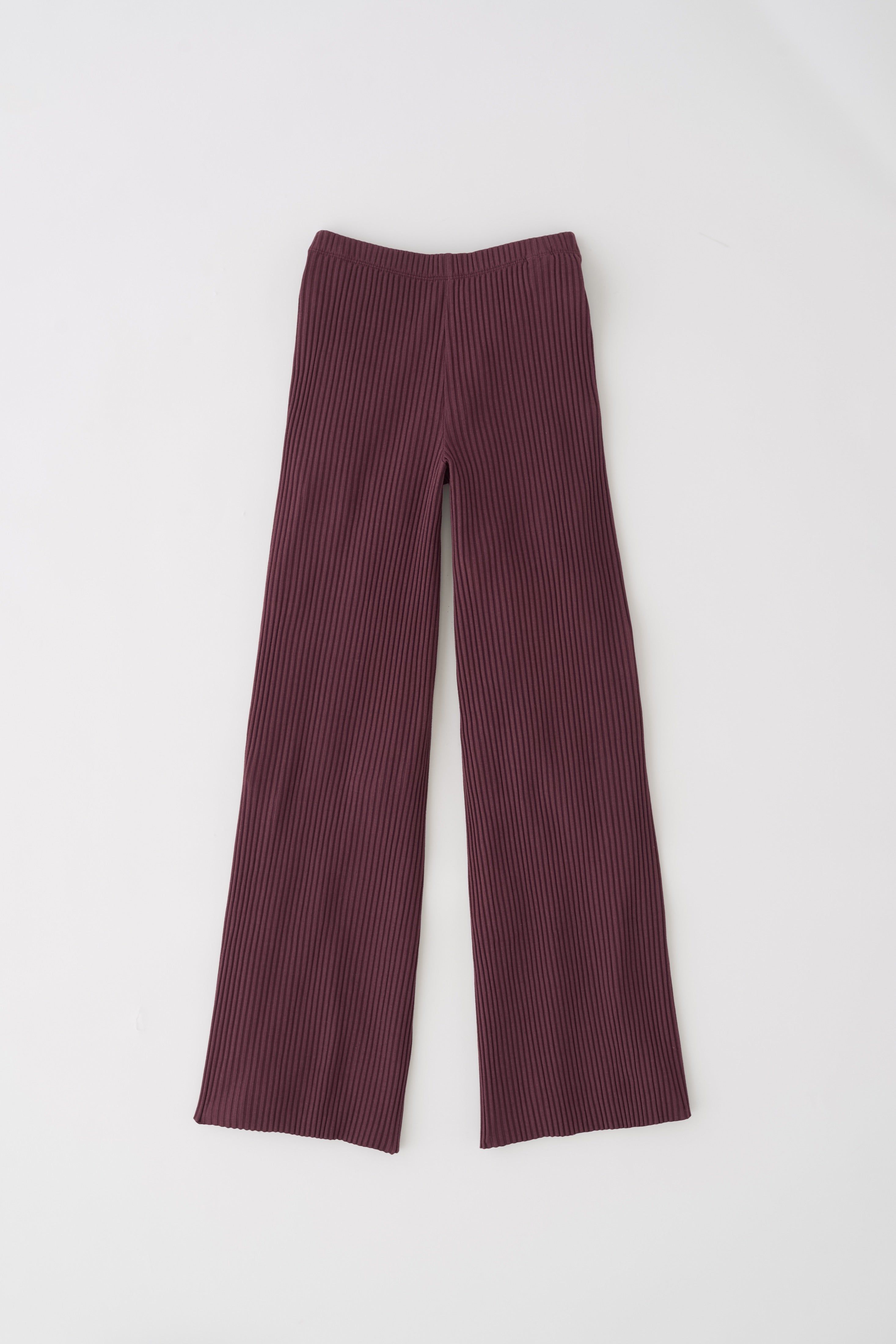 Women's Rib Pant in Cabernet sold by Kotn product image thumbnail 5