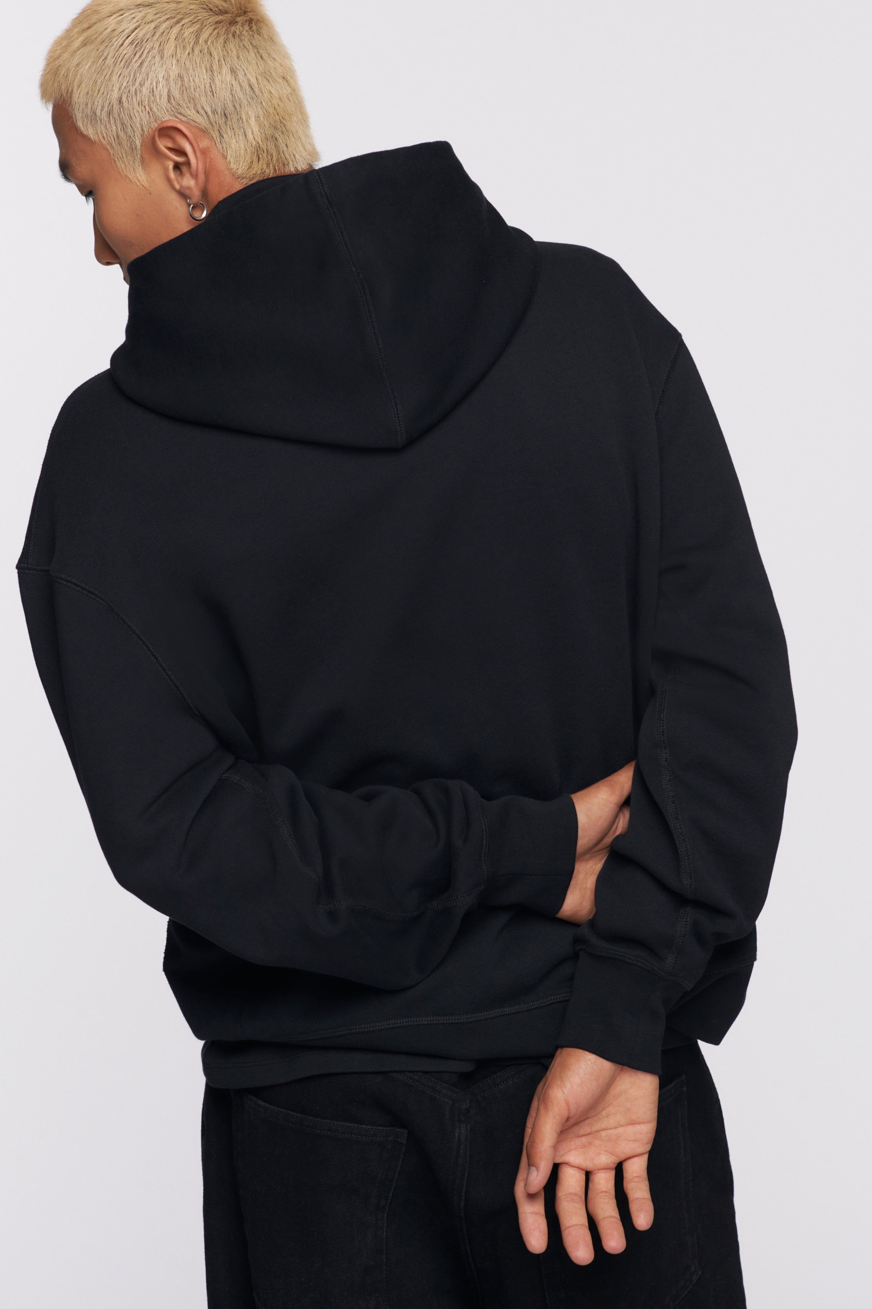 Unisex Essential Hoodie in Black sold by Kotn product image thumbnail 3