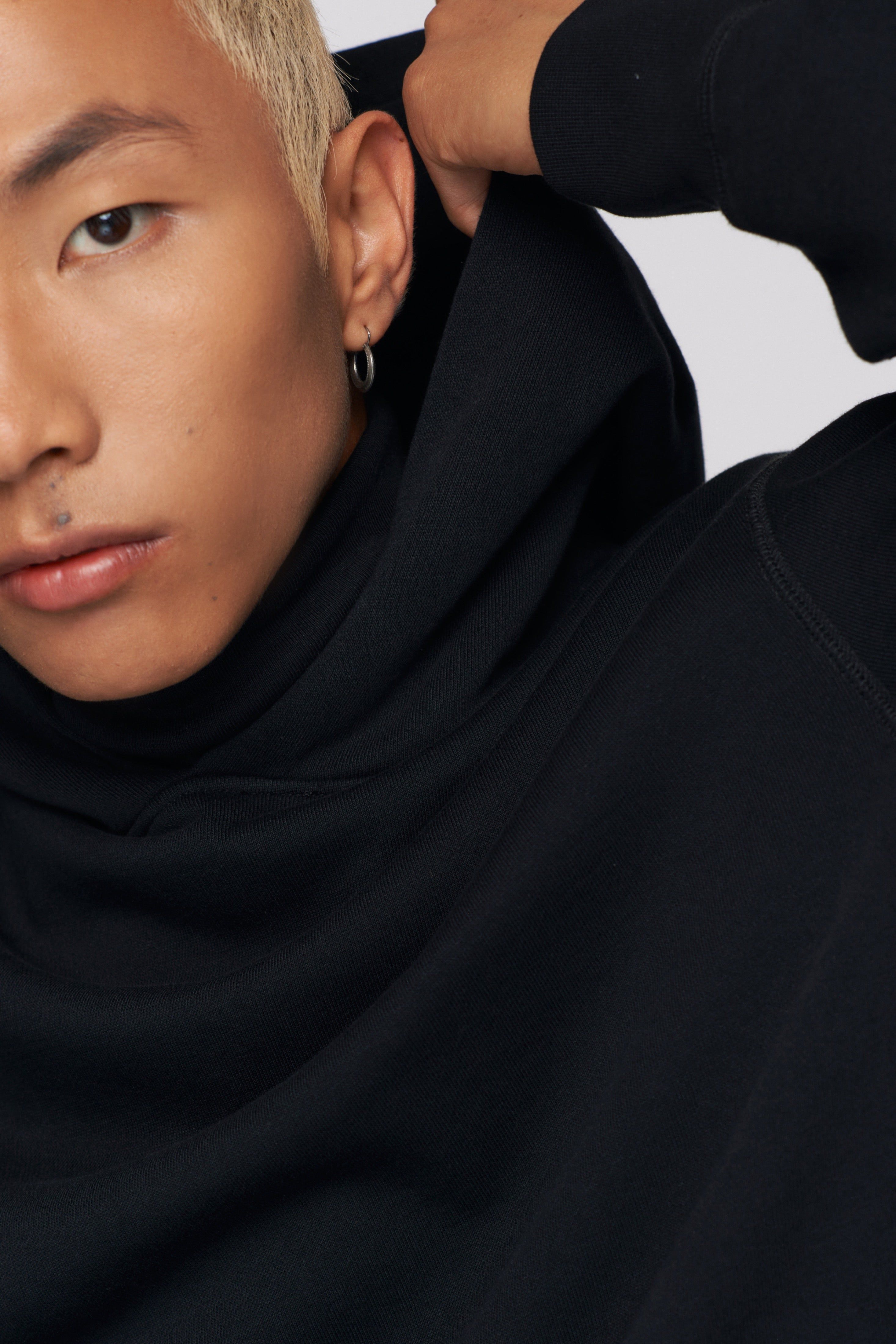 Unisex Essential Hoodie in Black sold by Kotn product image thumbnail 4