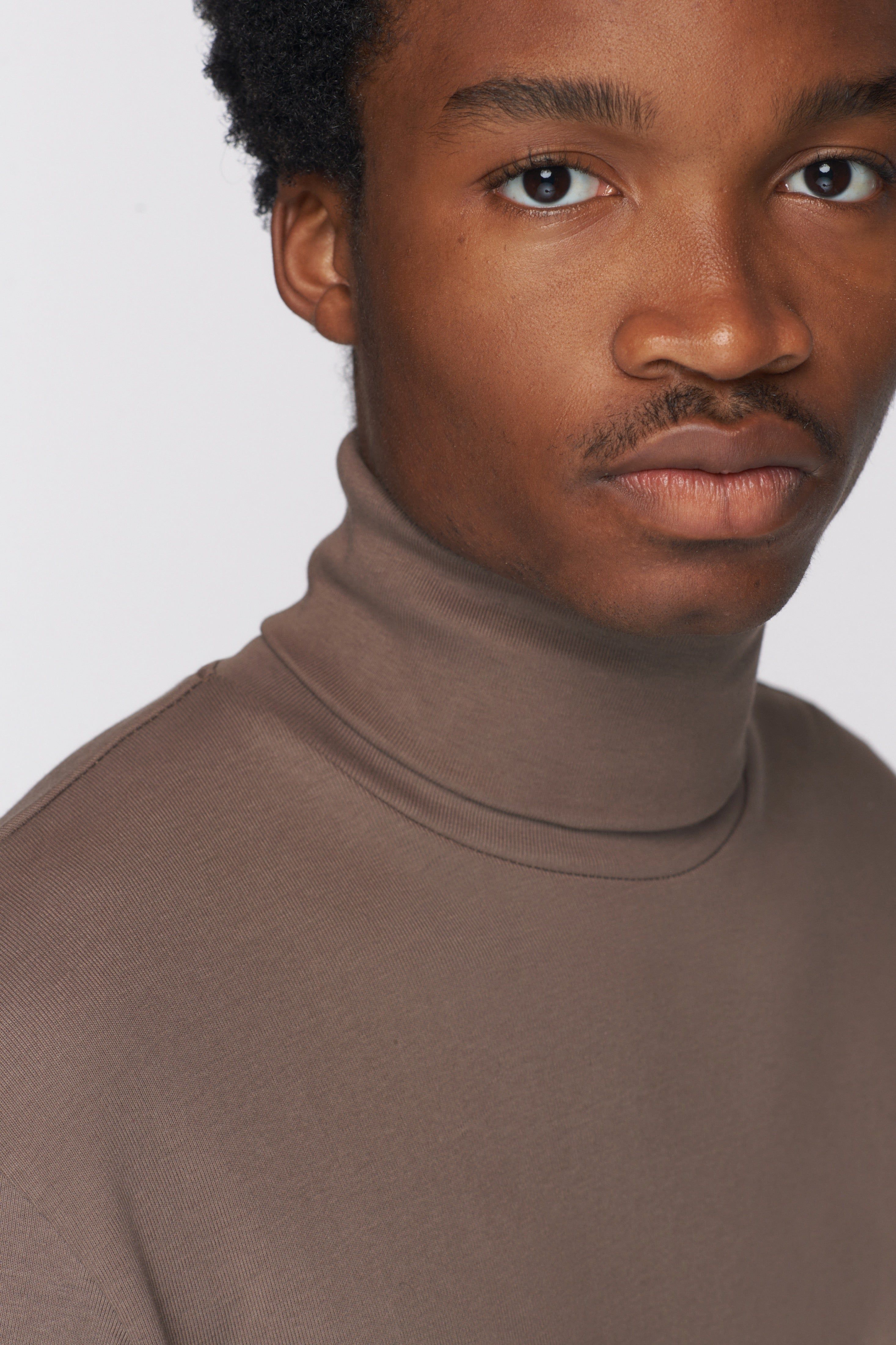 Men's Turtleneck in Truffle sold by Kotn product image thumbnail 4