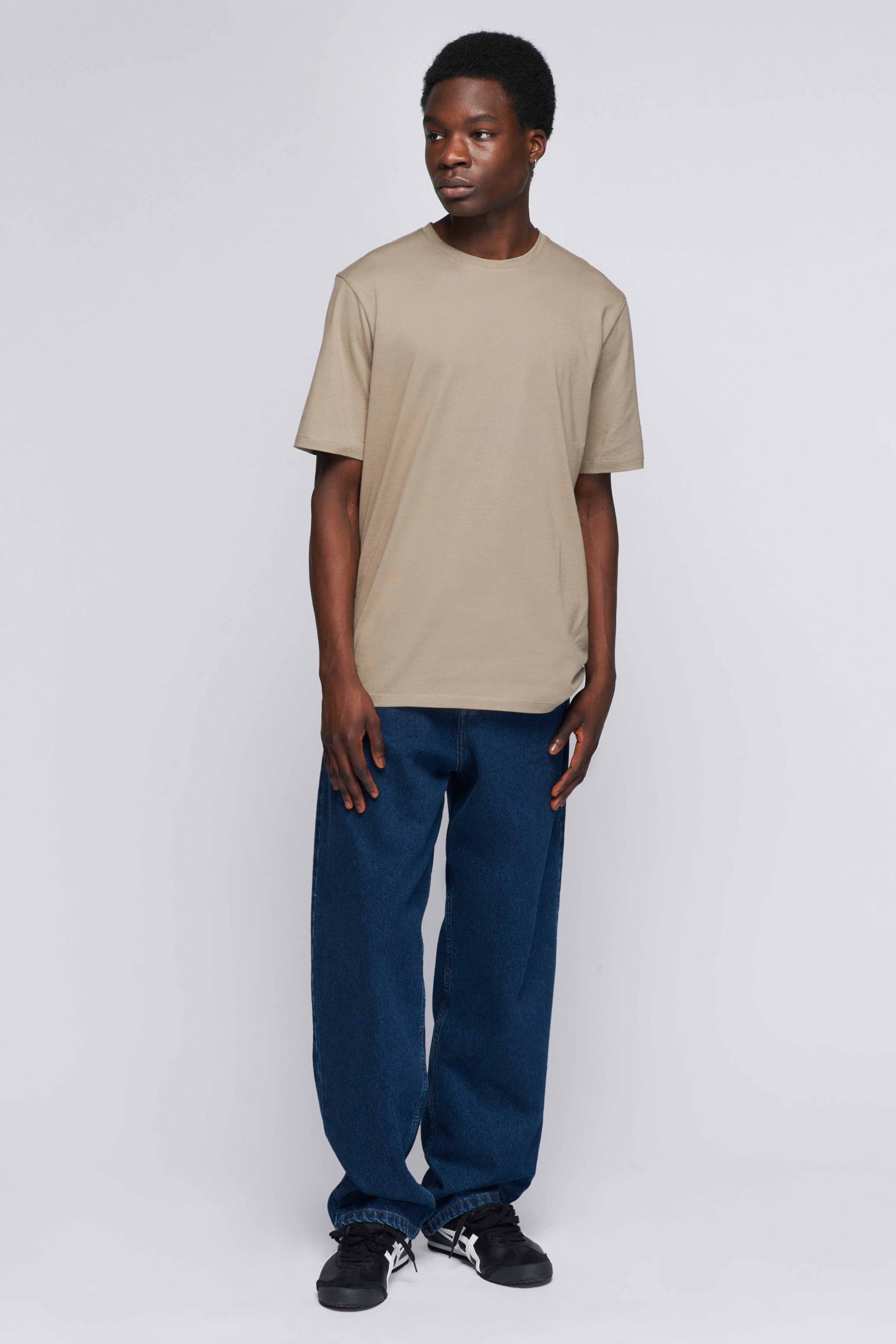 Men's Essential Crew in Porcini sold by Kotn