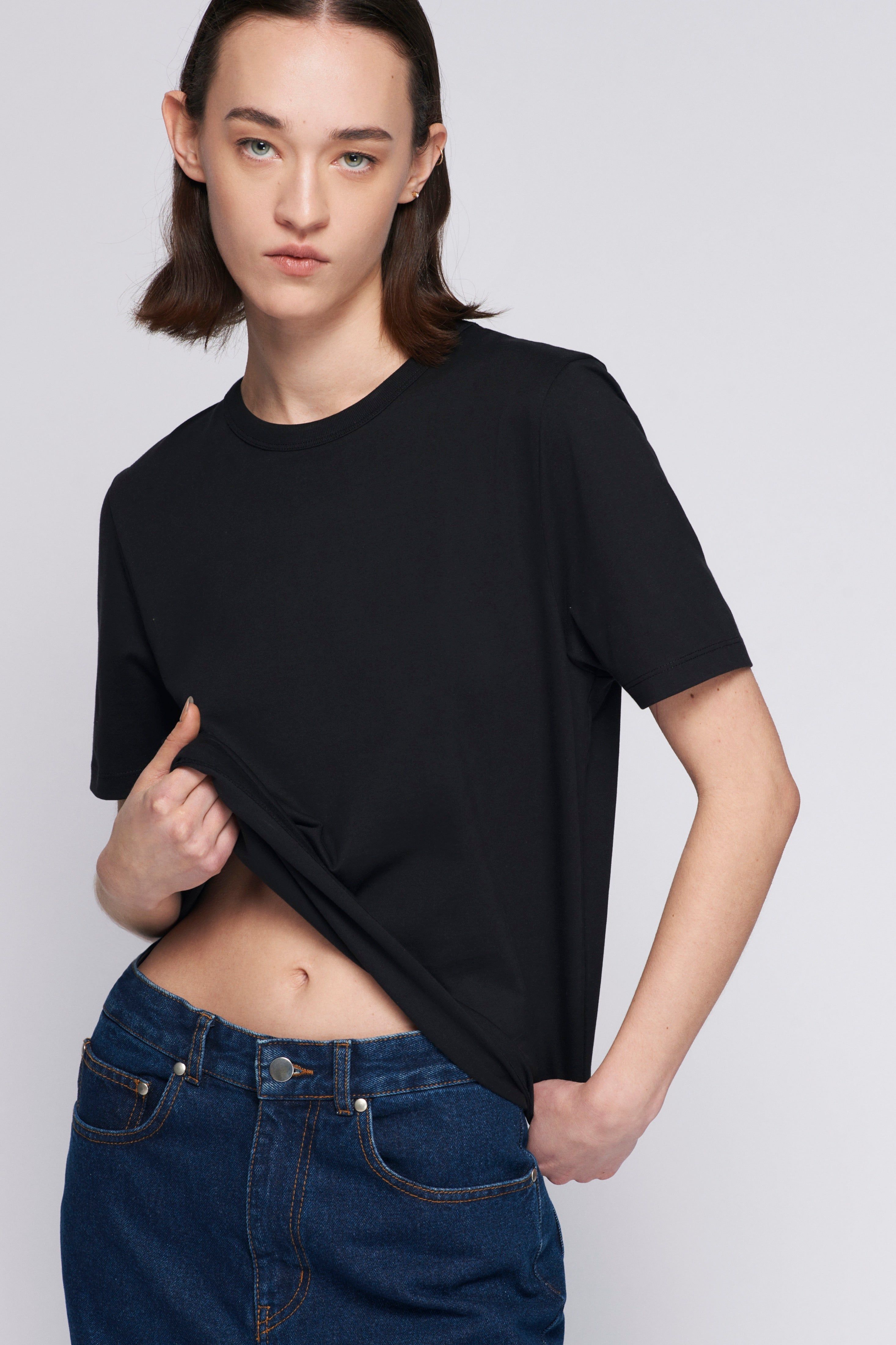 Women's Easy Crew in Black sold by Kotn product image thumbnail 2