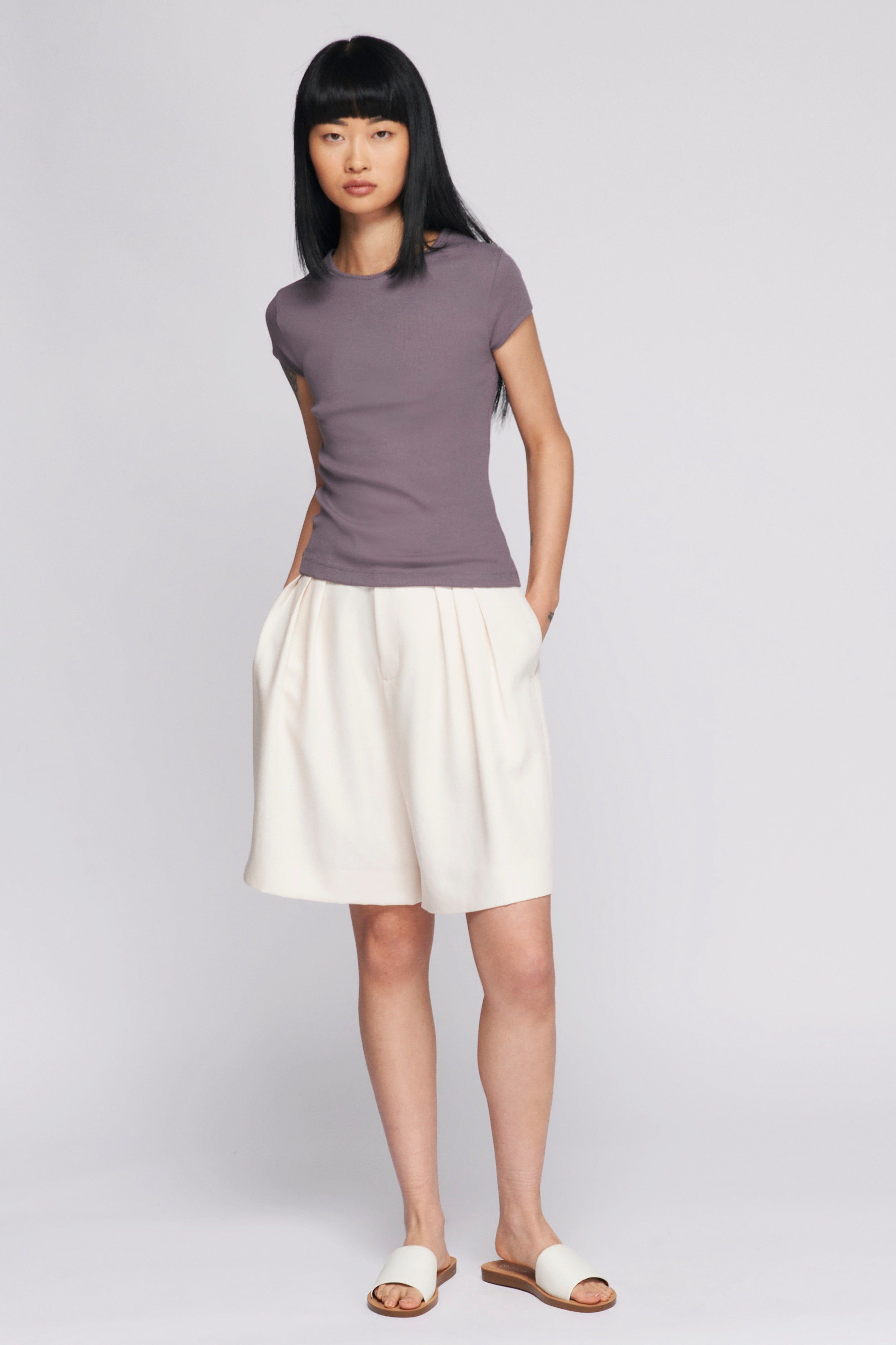 Women's 90s Tee in Storm sold by Kotn