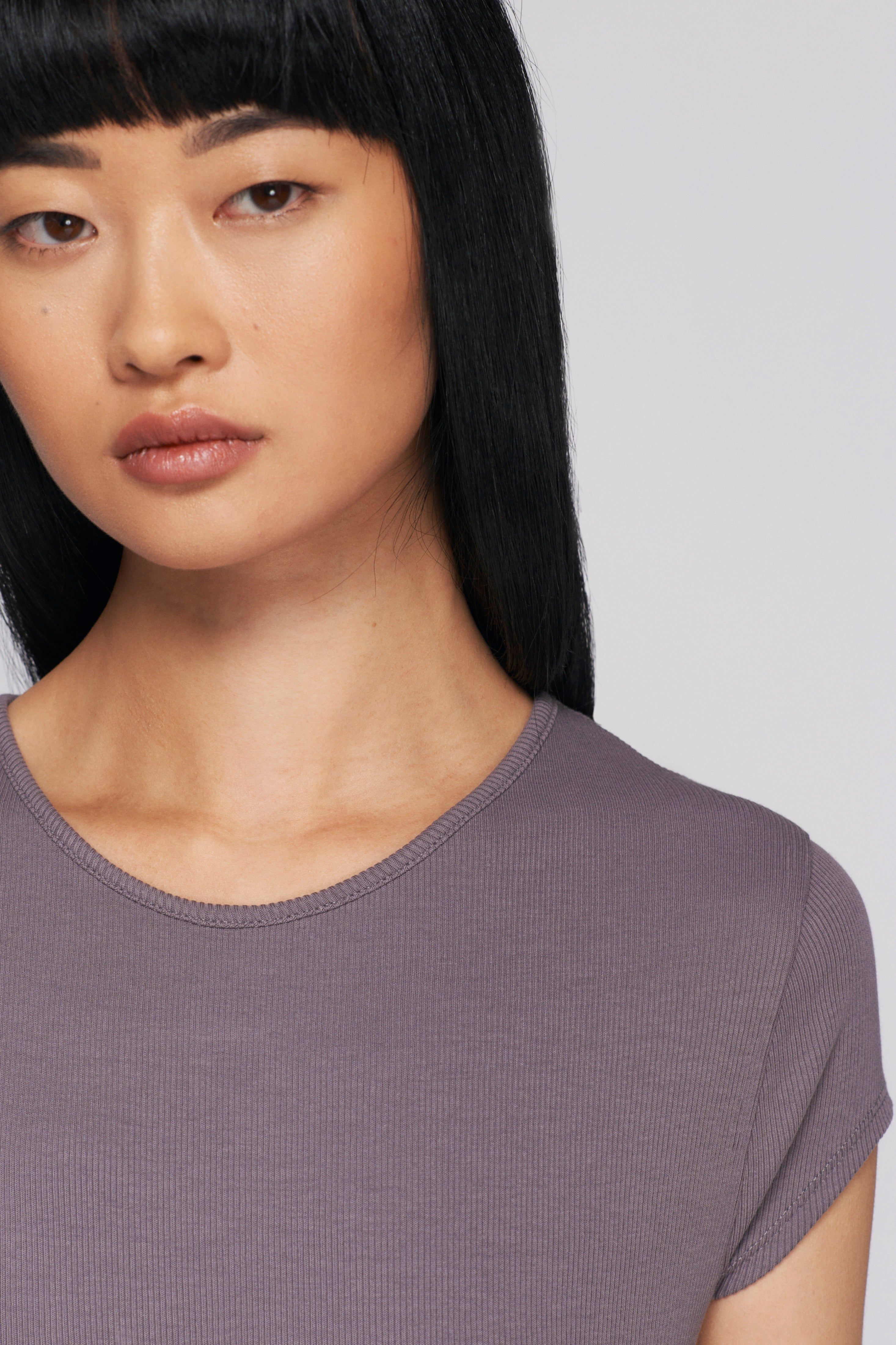 Women's 90s Tee in Storm sold by Kotn product image thumbnail 4