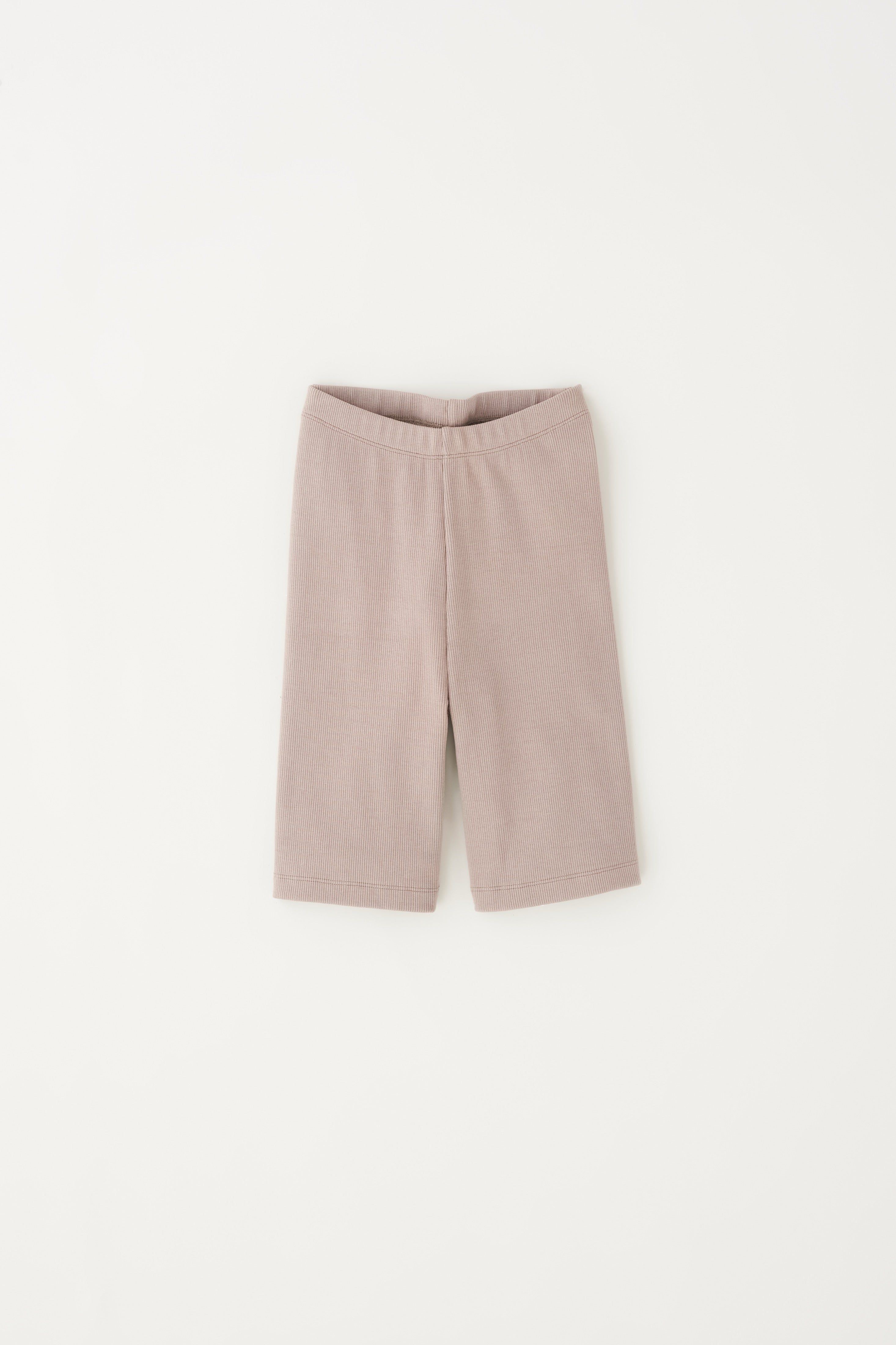 Women's Ribbed Bike Shorts in Taupe sold by Kotn product image thumbnail 5