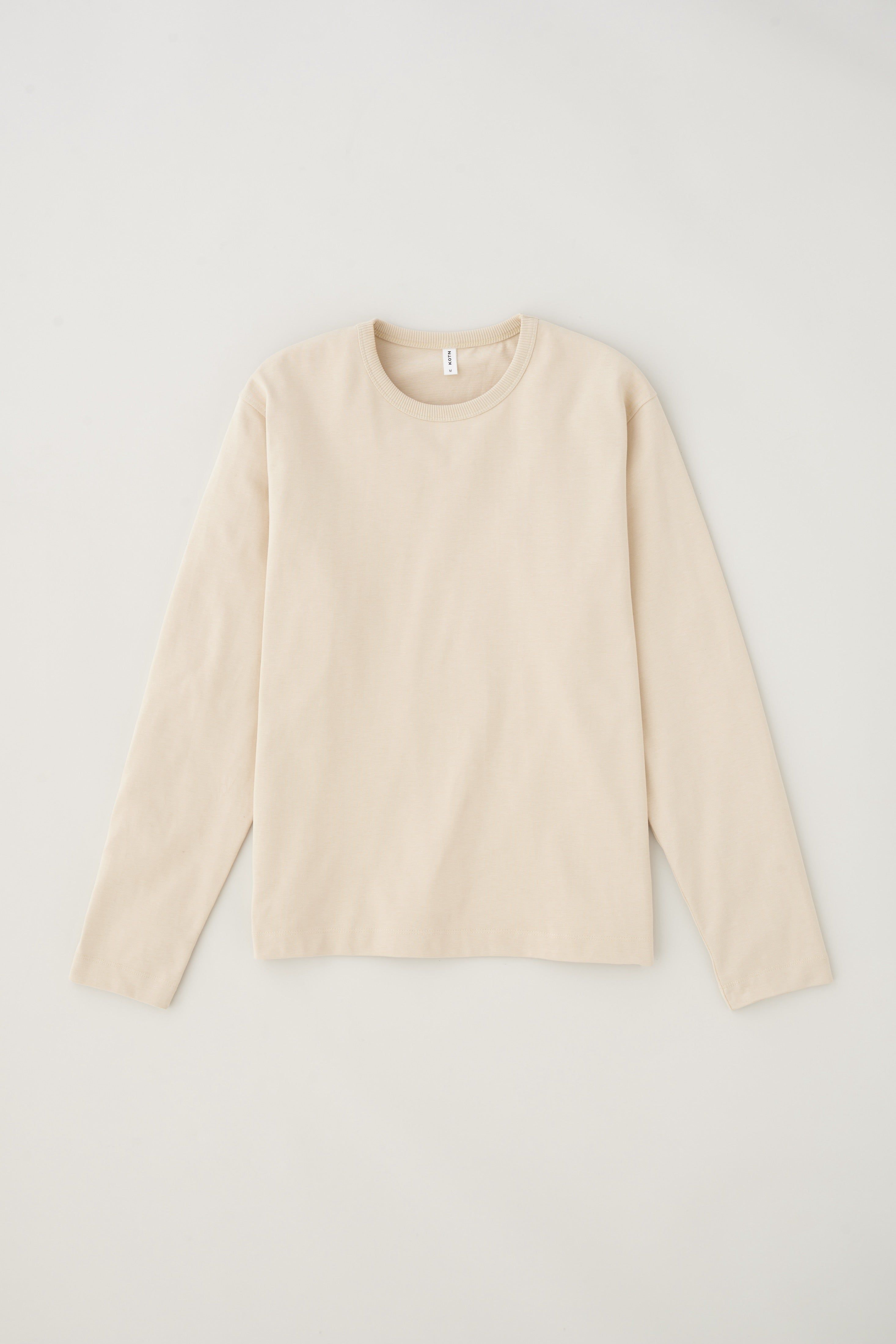 Men's Heavyweight Longsleeve in White Sand sold by Kotn product image thumbnail 5