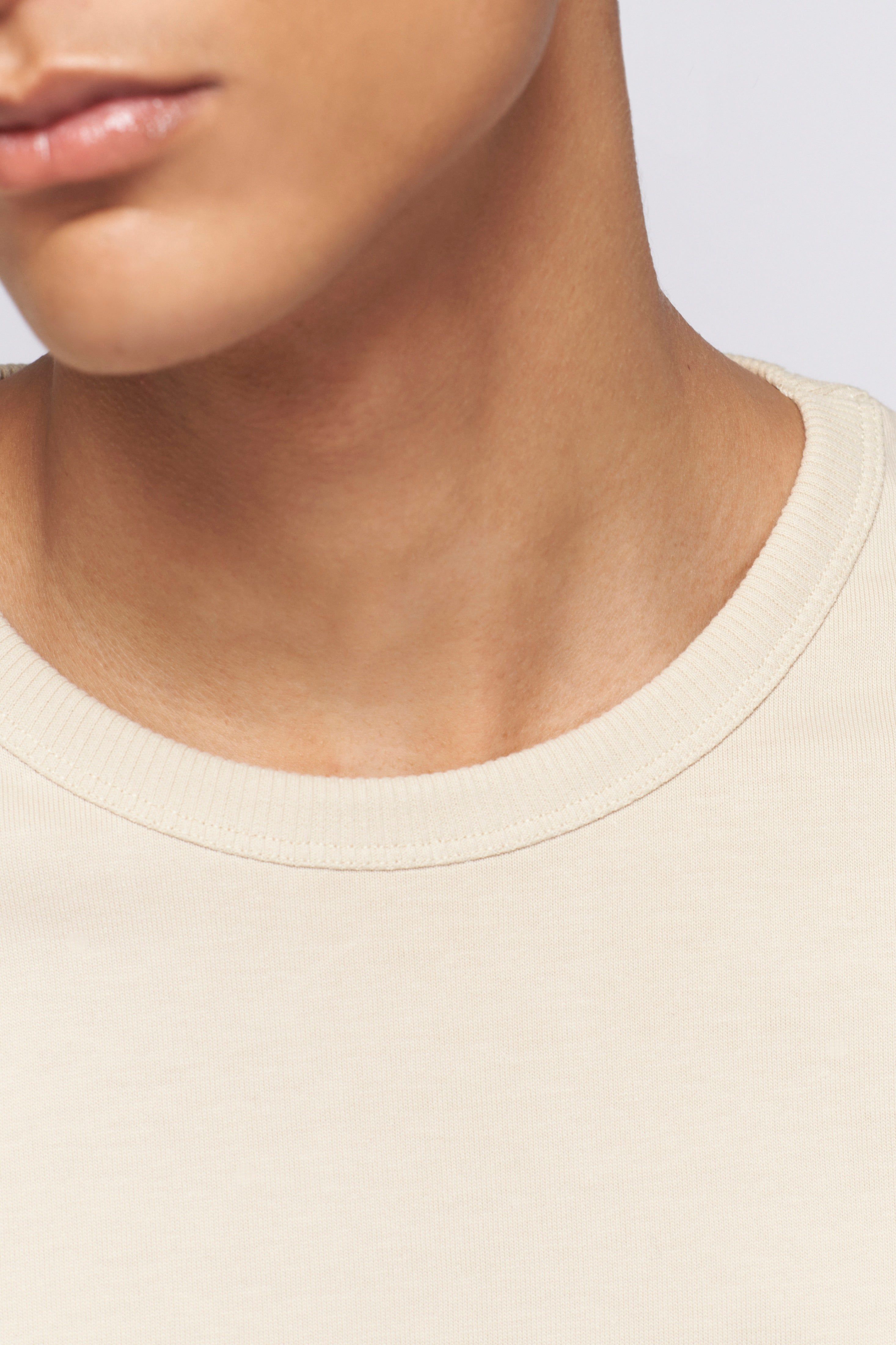 Men's Heavyweight Longsleeve in White Sand sold by Kotn product image thumbnail 4