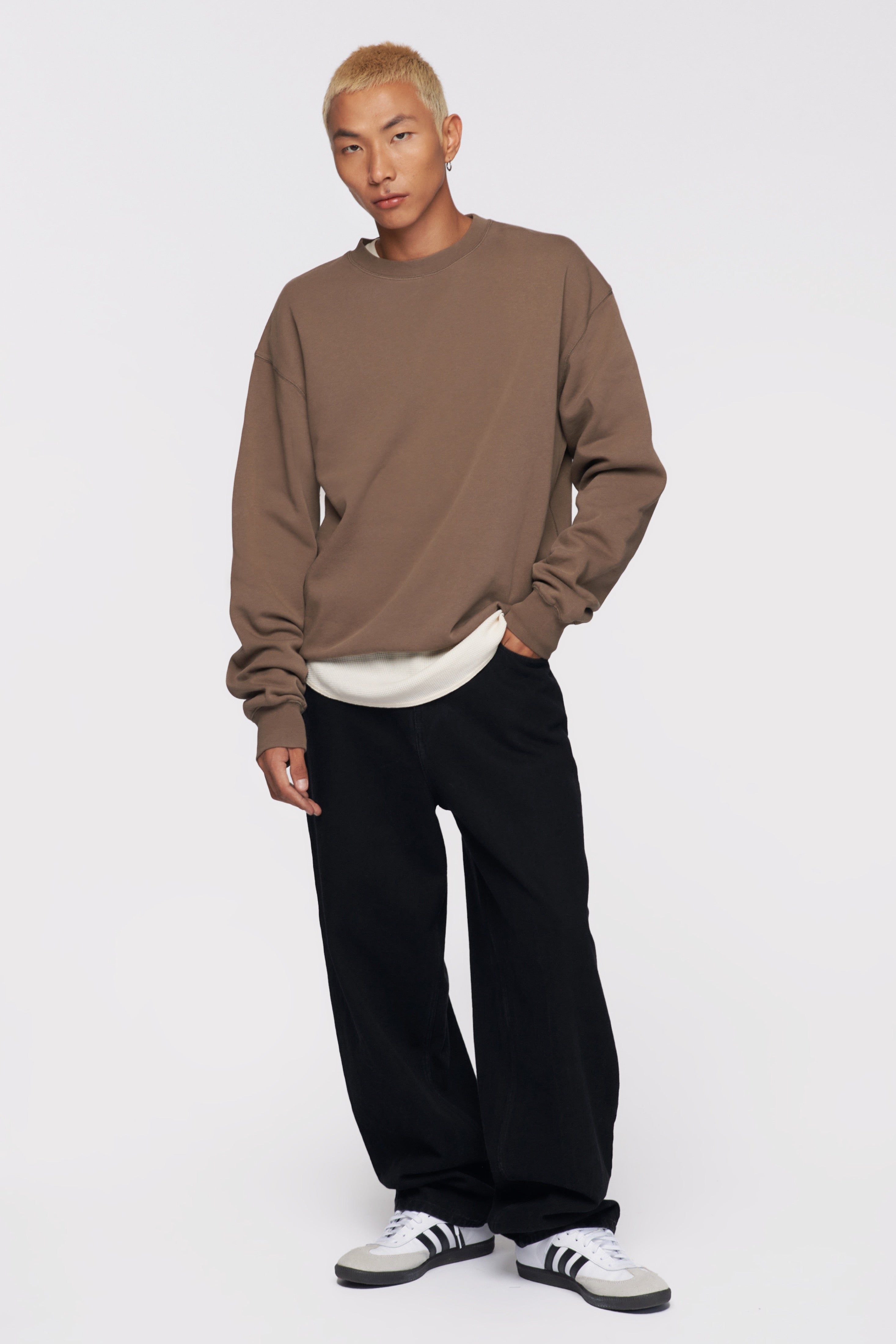 Men's Essential Sweatshirt in Truffle sold by Kotn