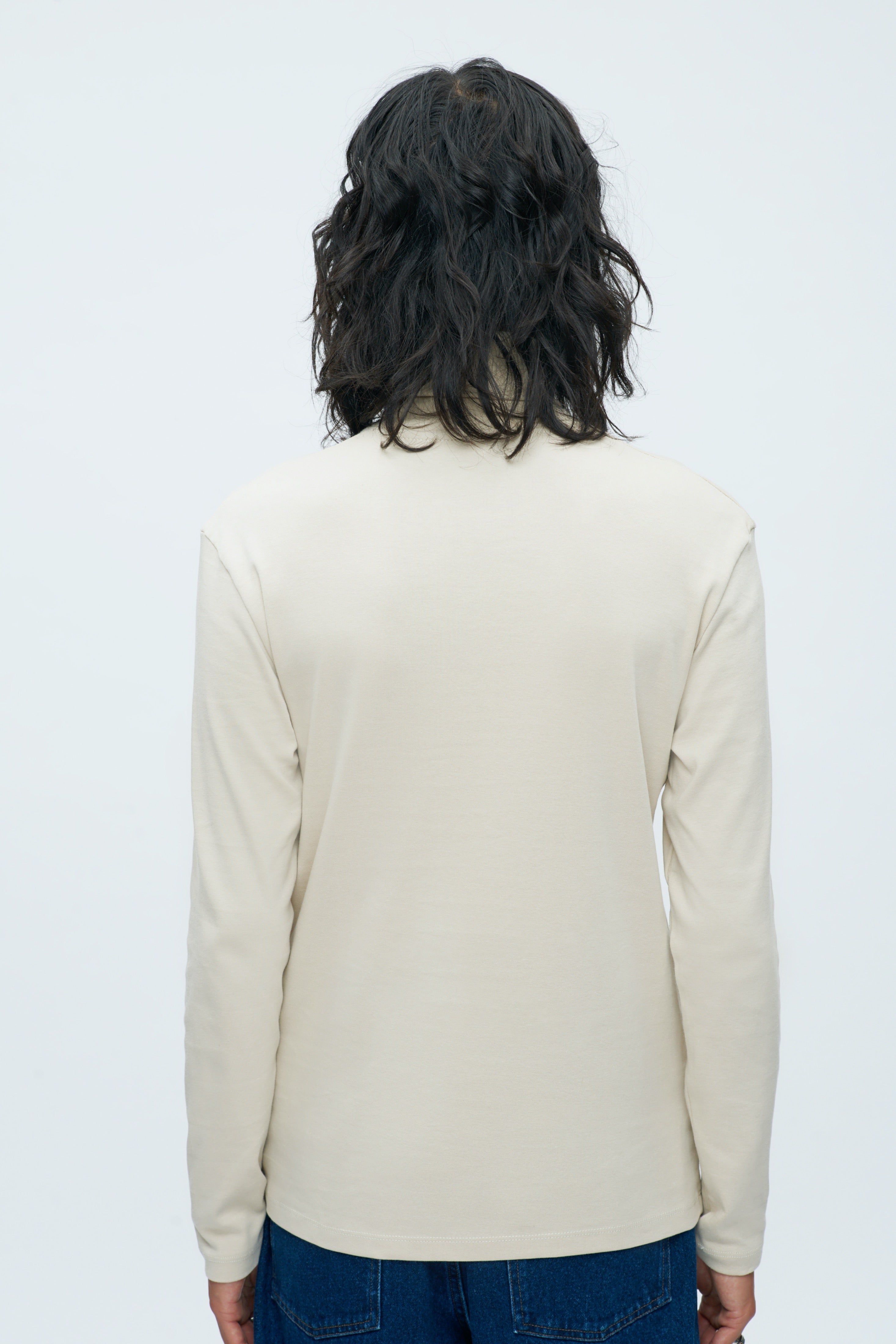 Men's Turtleneck in Moon sold by Kotn product image thumbnail 4