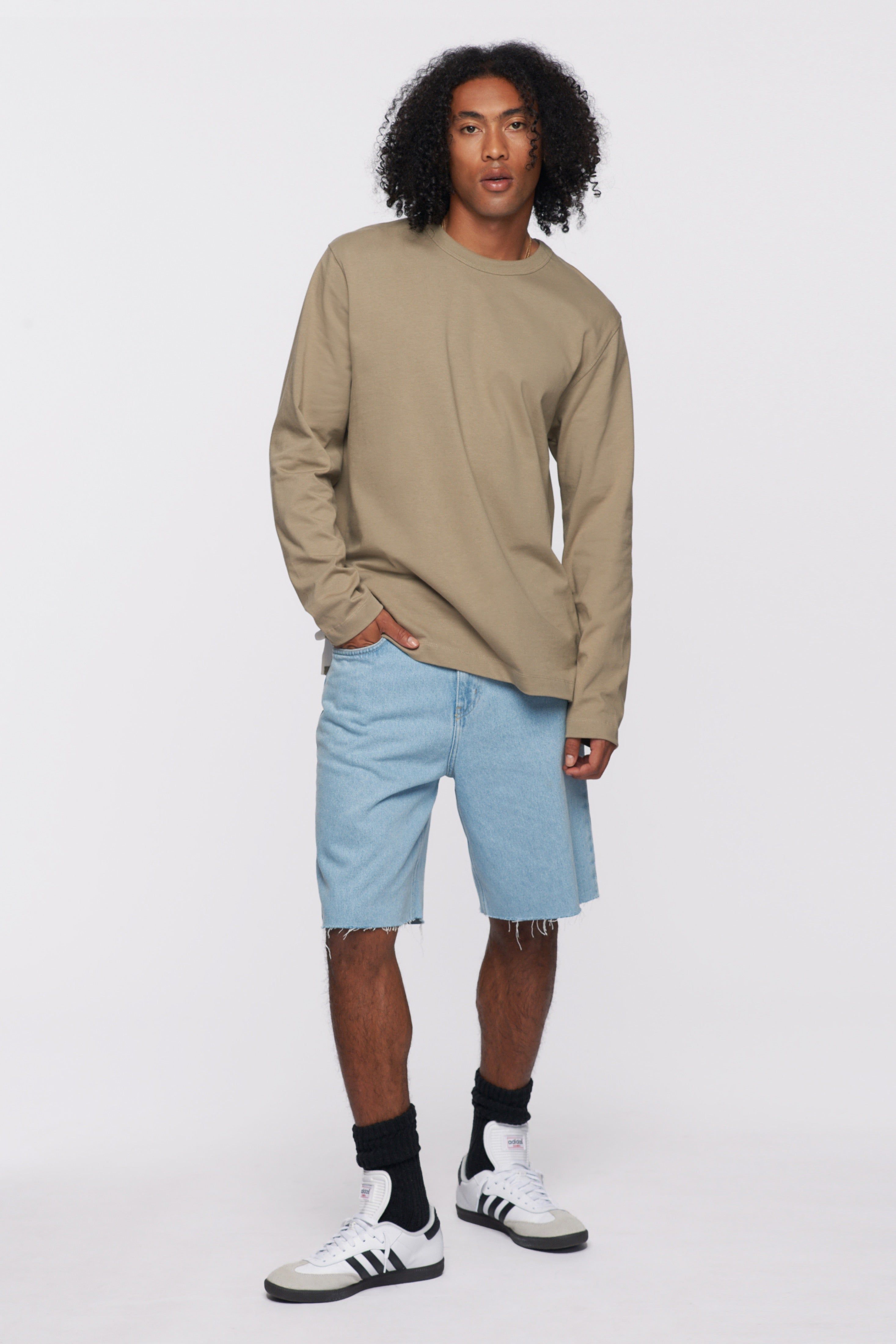 Men's Heavyweight Longsleeve 2.0 in Porcini sold by Kotn