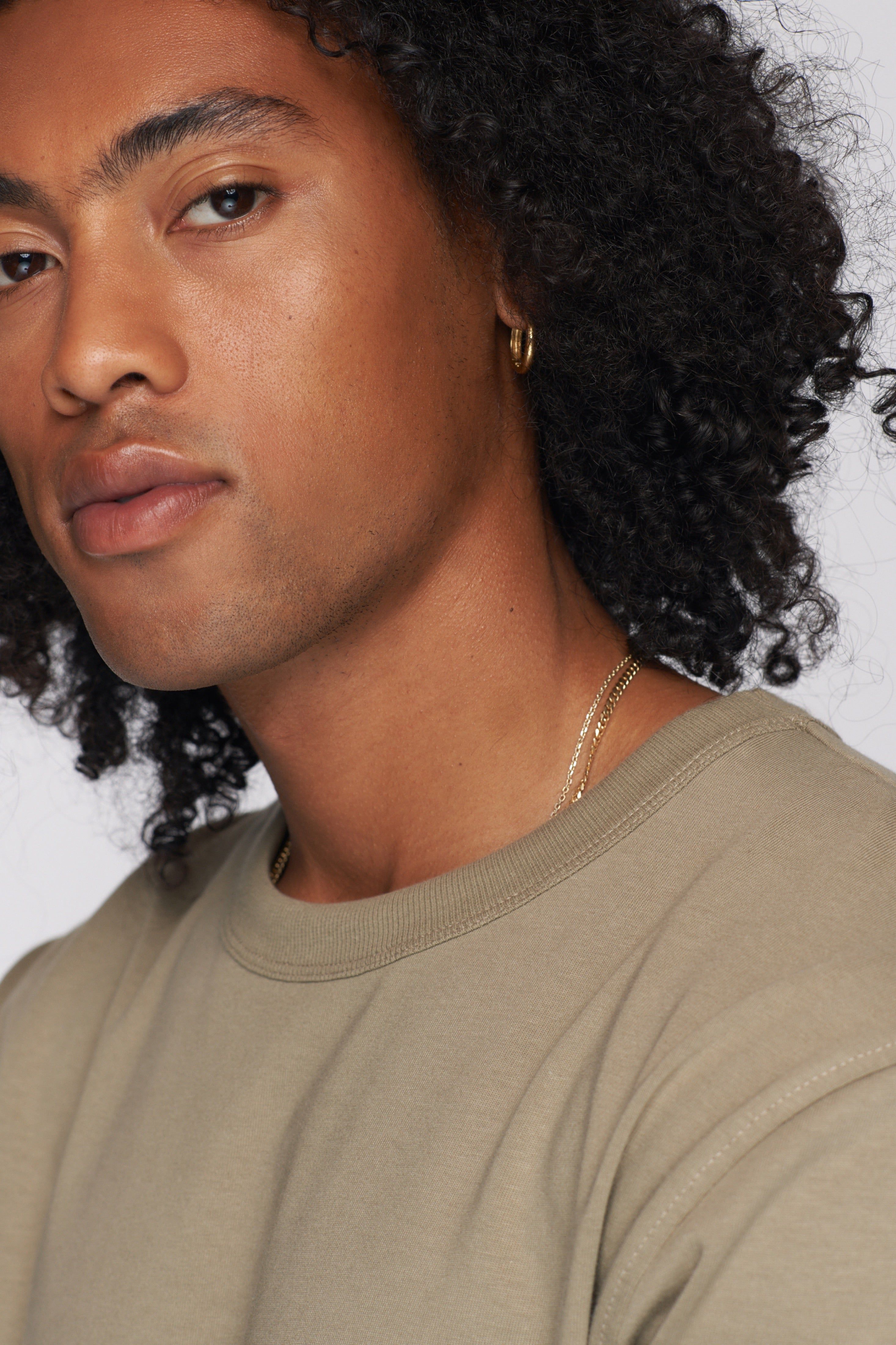 Men's Heavyweight Longsleeve 2.0 in Porcini sold by Kotn product image thumbnail 4