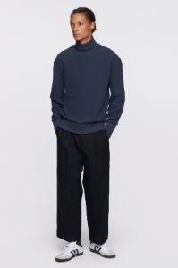 Men's Turtleneck Sweatshirt in Night Blue sold by Kotn