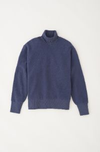 Men's Turtleneck Sweatshirt in Night Blue sold by Kotn