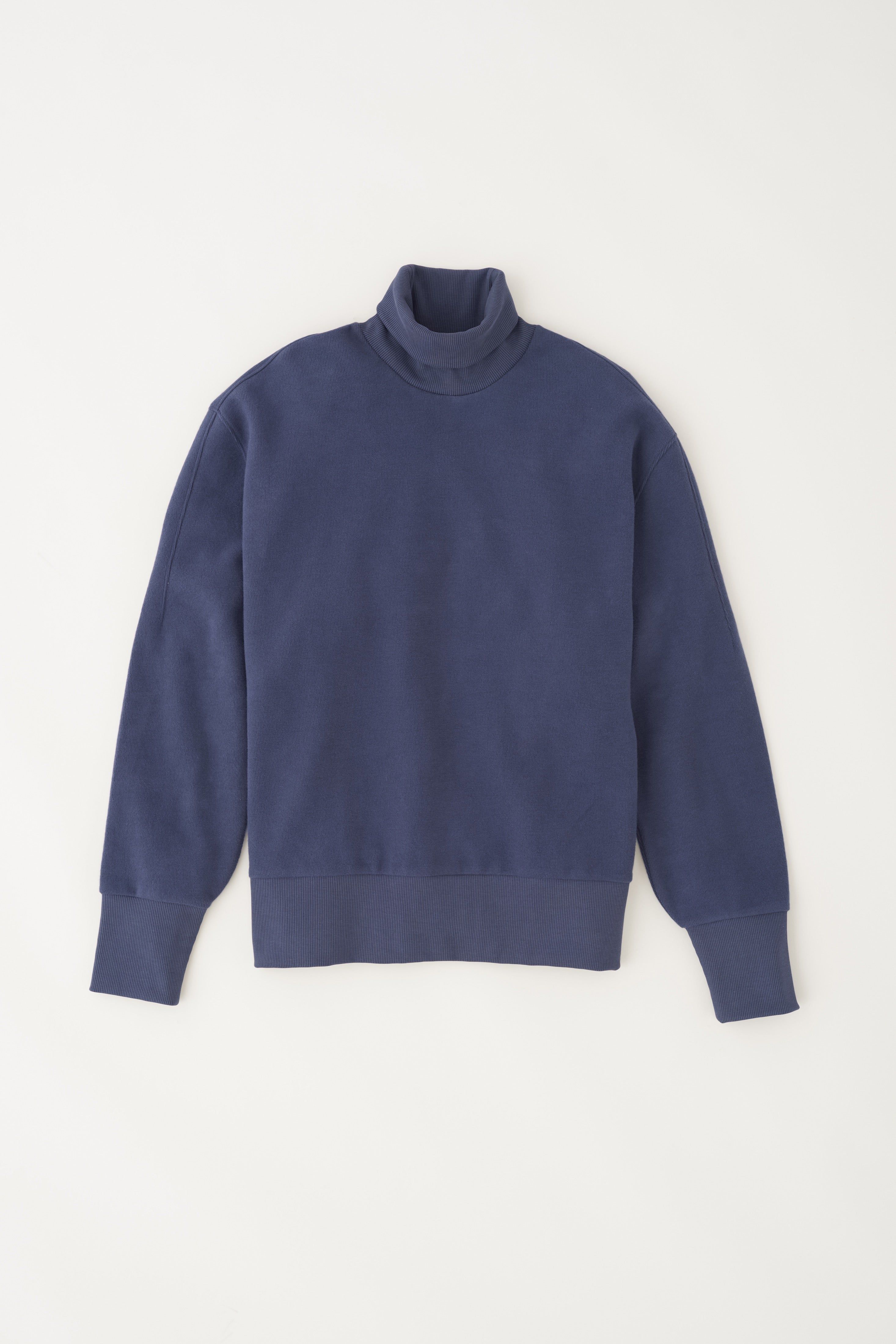 Men's Turtleneck Sweatshirt in Night Blue sold by Kotn product image thumbnail 5