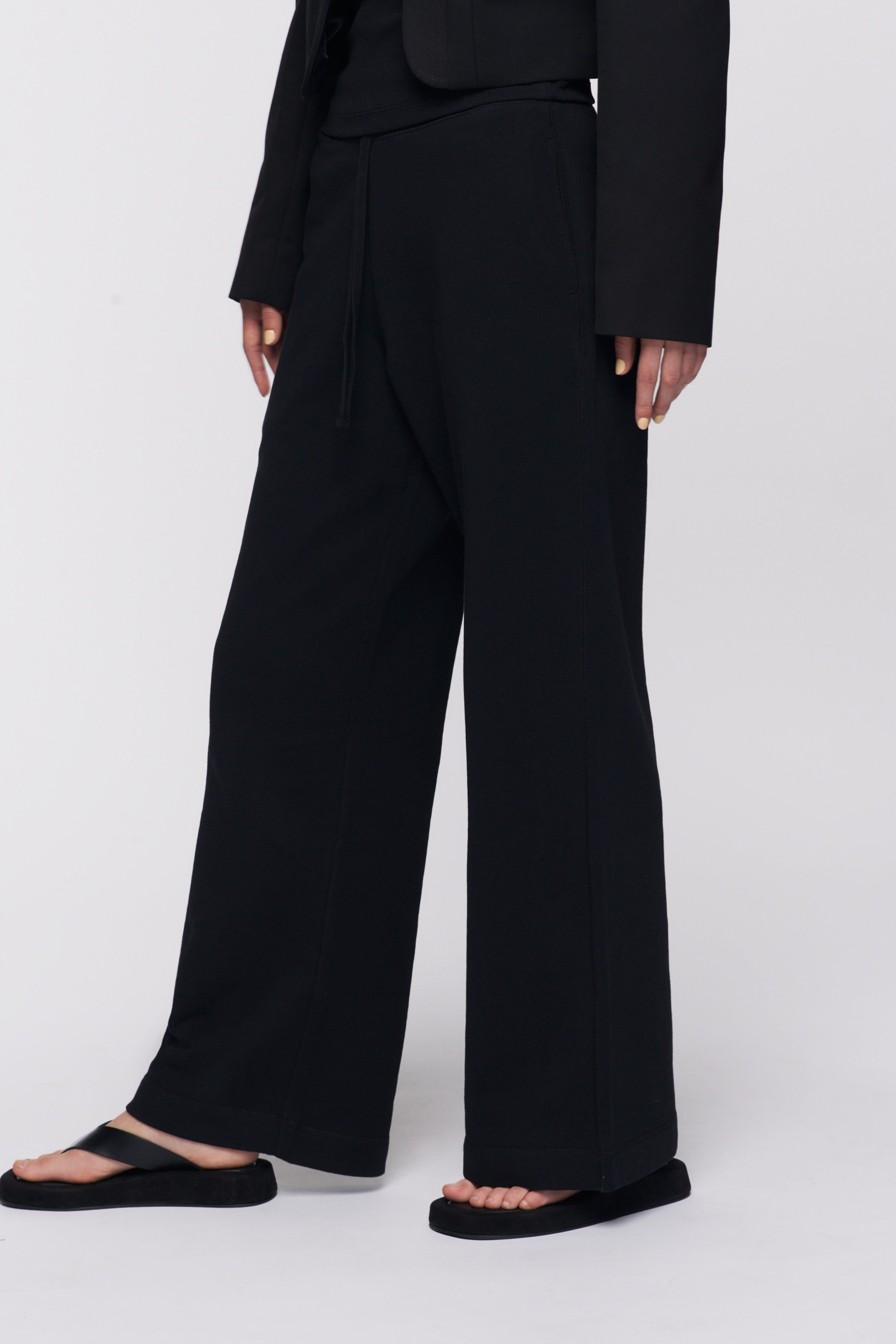 Women's Wide Leg Sweatpant in Black sold by Kotn product image thumbnail 2