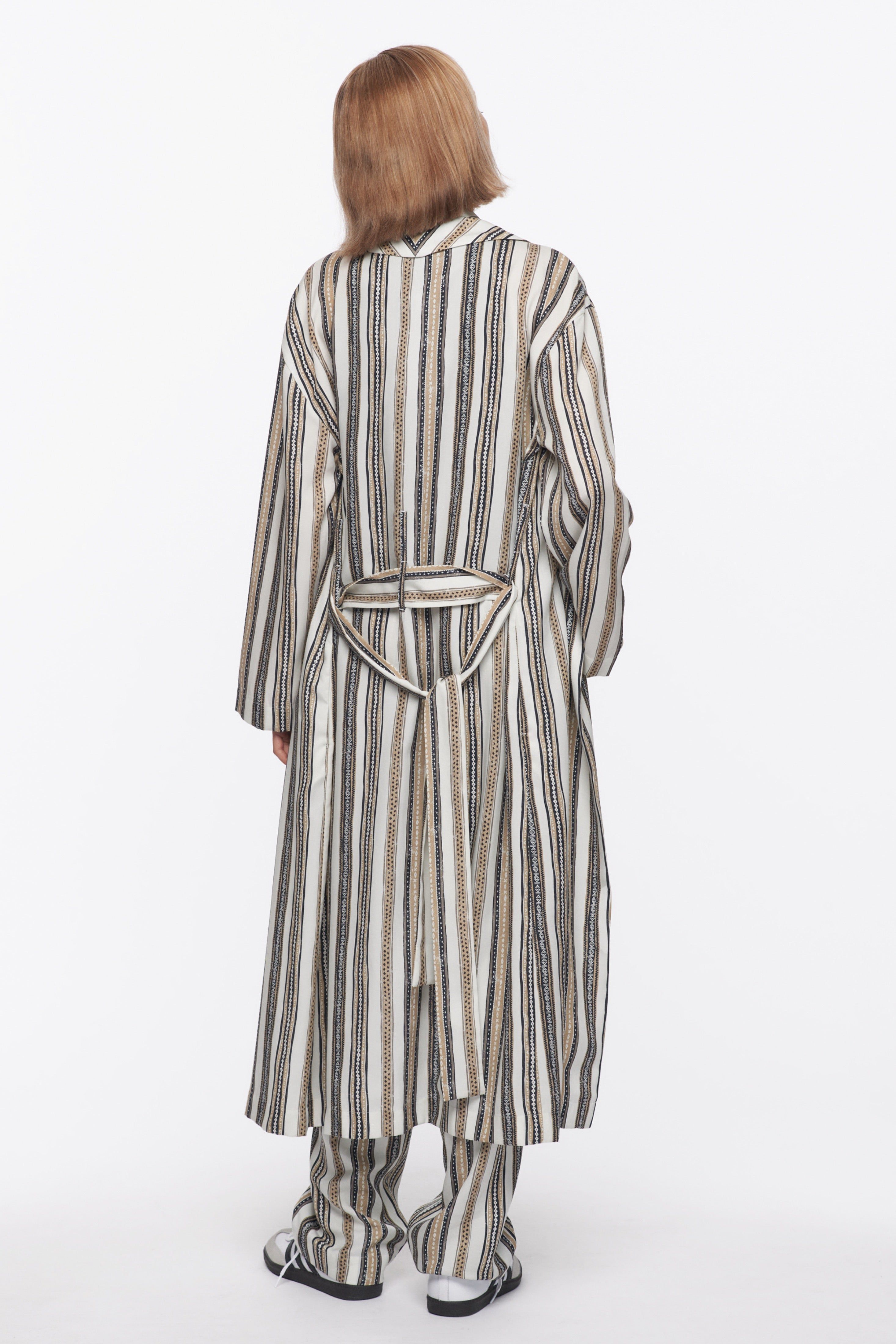 Unisex Robe in Algerian Stripe sold by Kotn product image thumbnail 3