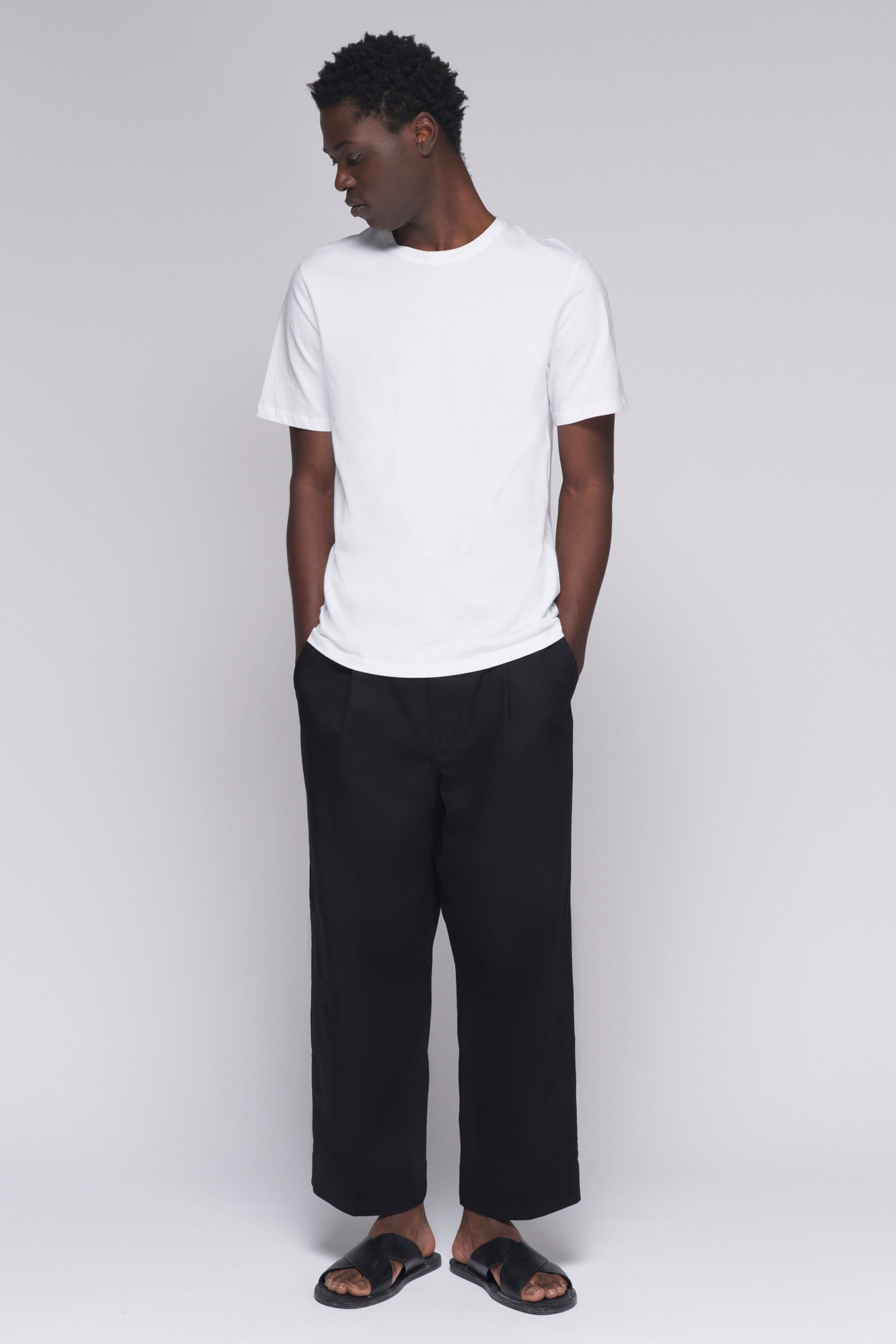 Men's Nilus Trouser in Black sold by Kotn