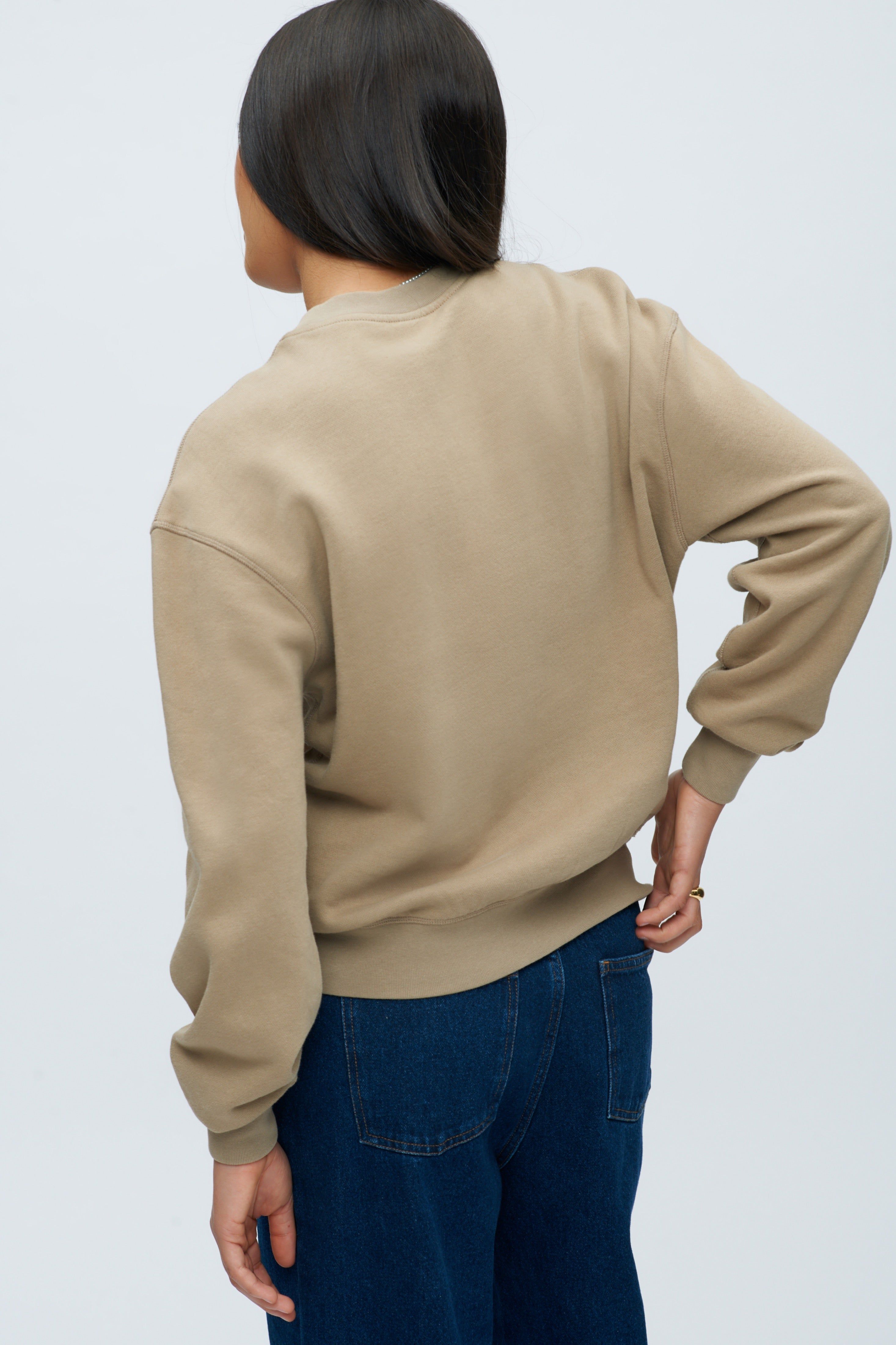 Women's Essential Sweatshirt in Coriander sold by Kotn product image thumbnail 4