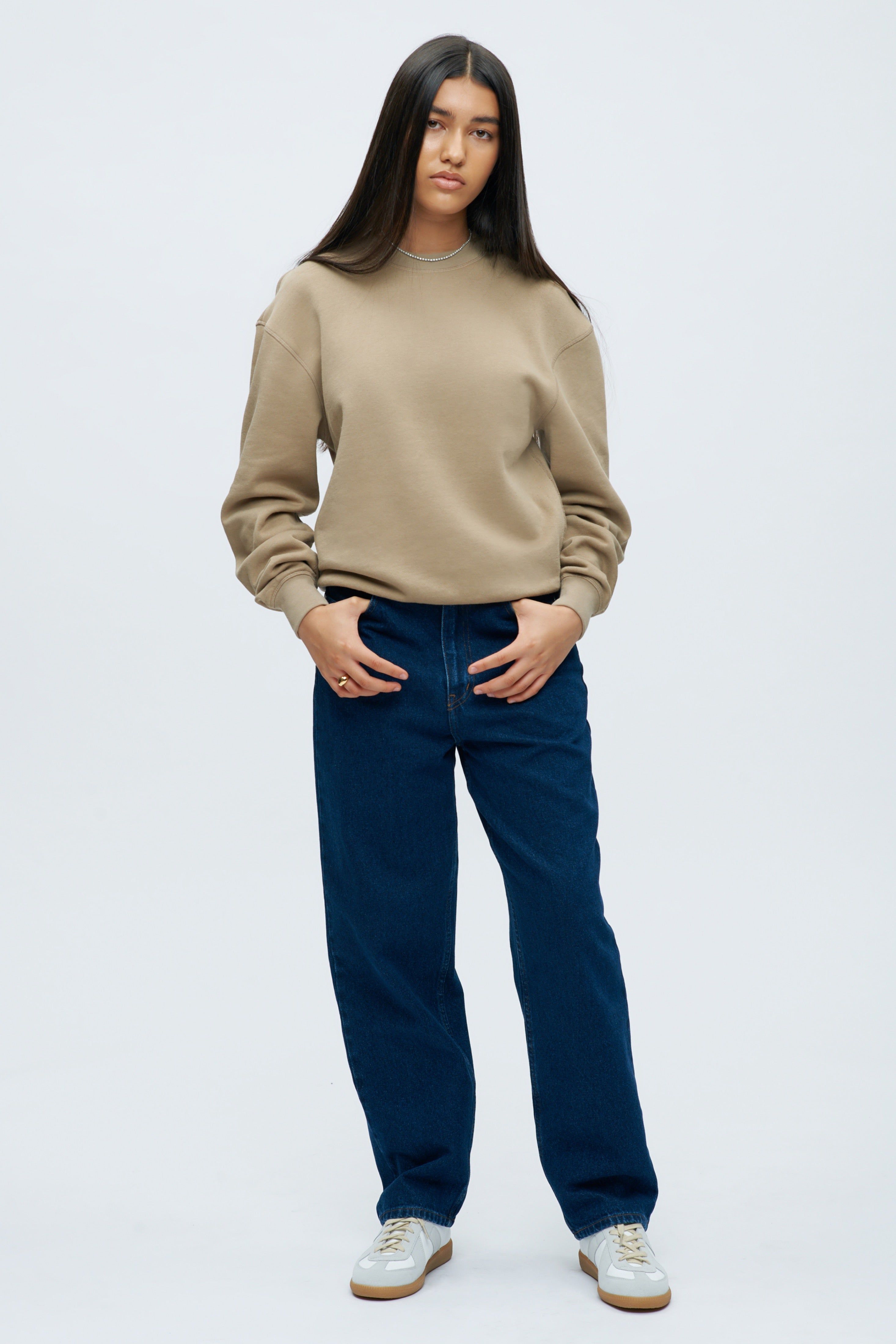 Women's Essential Sweatshirt in Coriander sold by Kotn