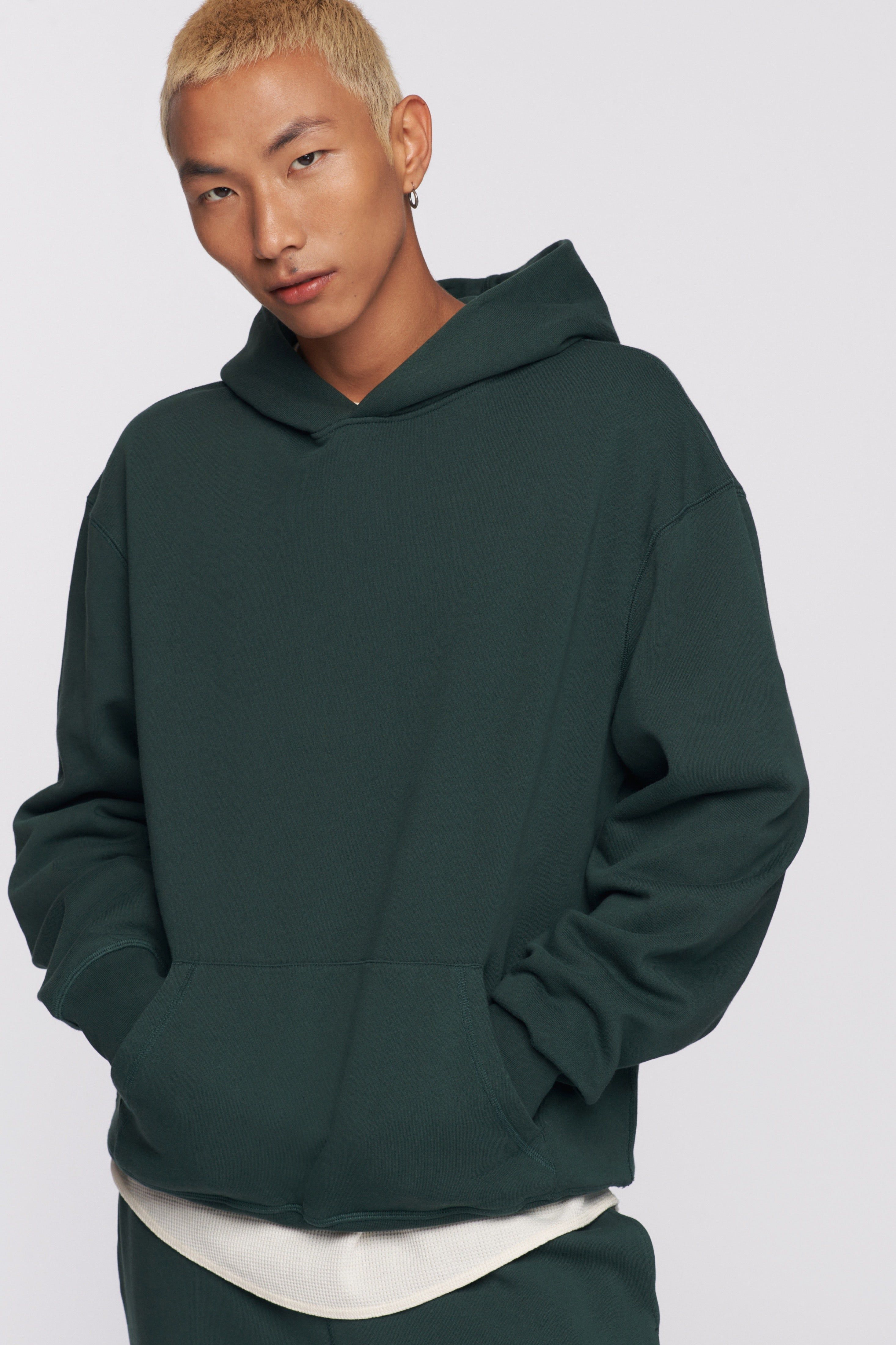 Unisex Essential Hoodie in Racing Green sold by Kotn product image thumbnail 2