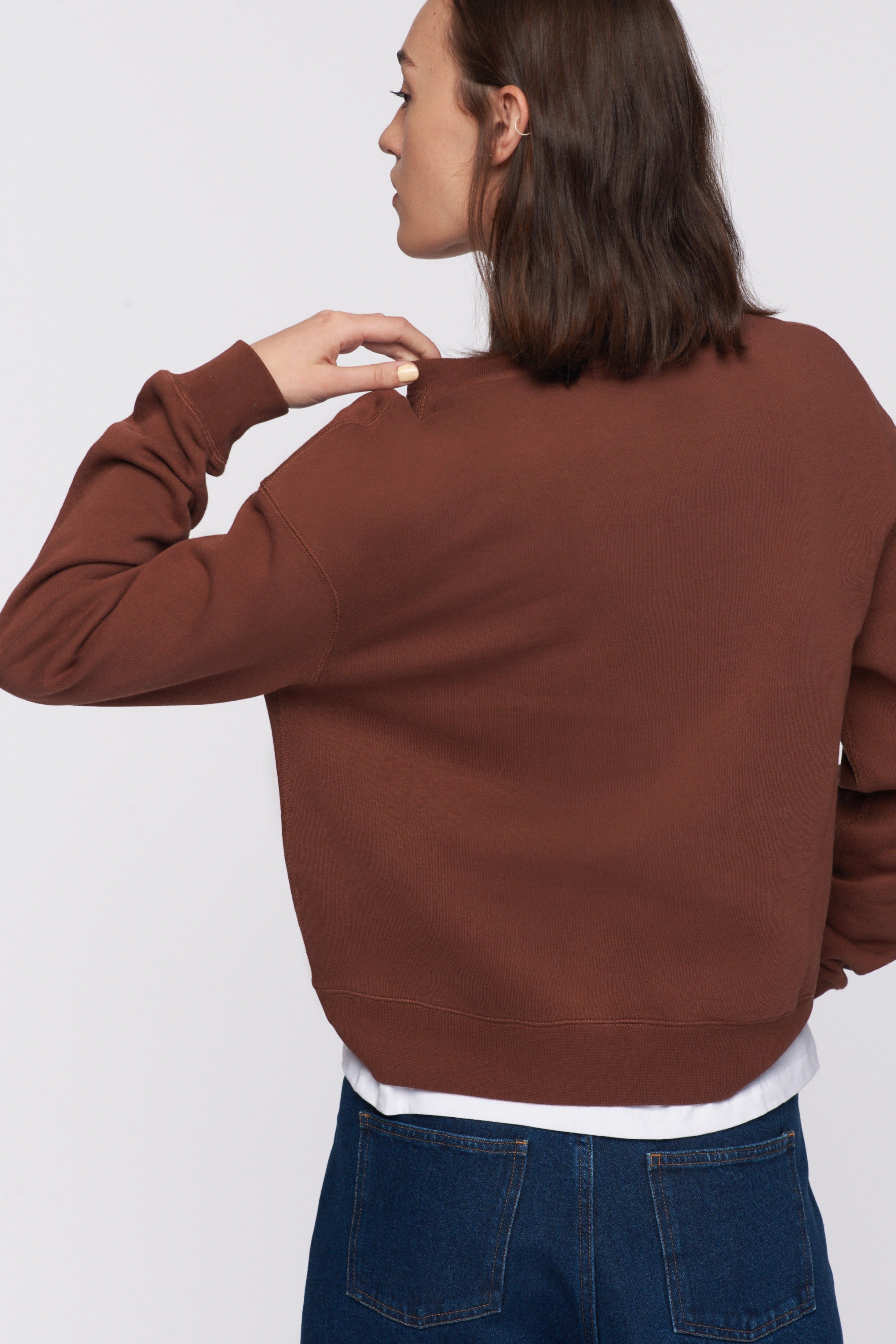 Women's Essential Sweatshirt in Umber sold by Kotn product image thumbnail 3