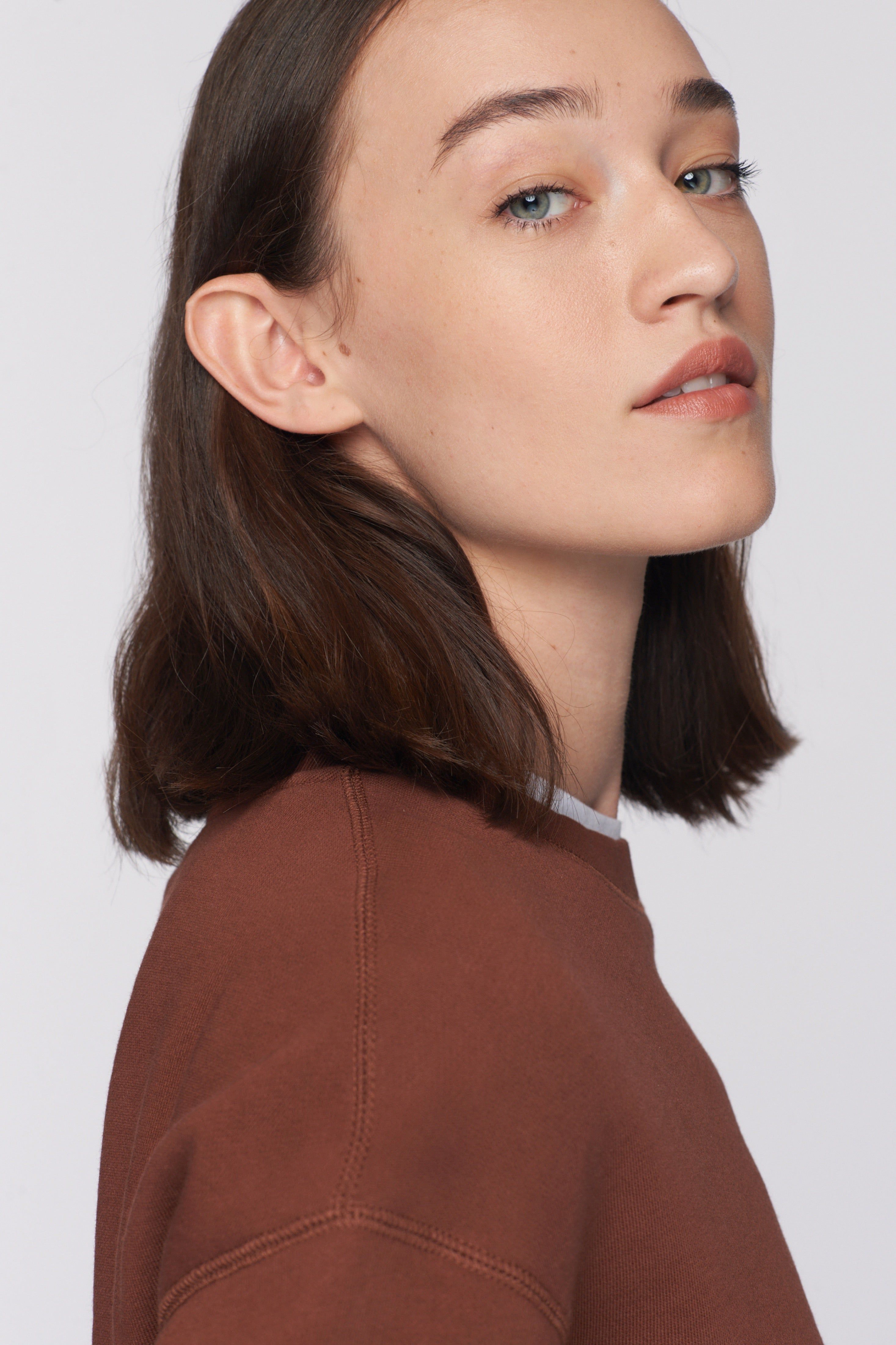 Women's Essential Sweatshirt in Umber sold by Kotn product image thumbnail 4