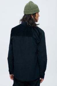 Men's Moleskin Overshirt in Black sold by Kotn